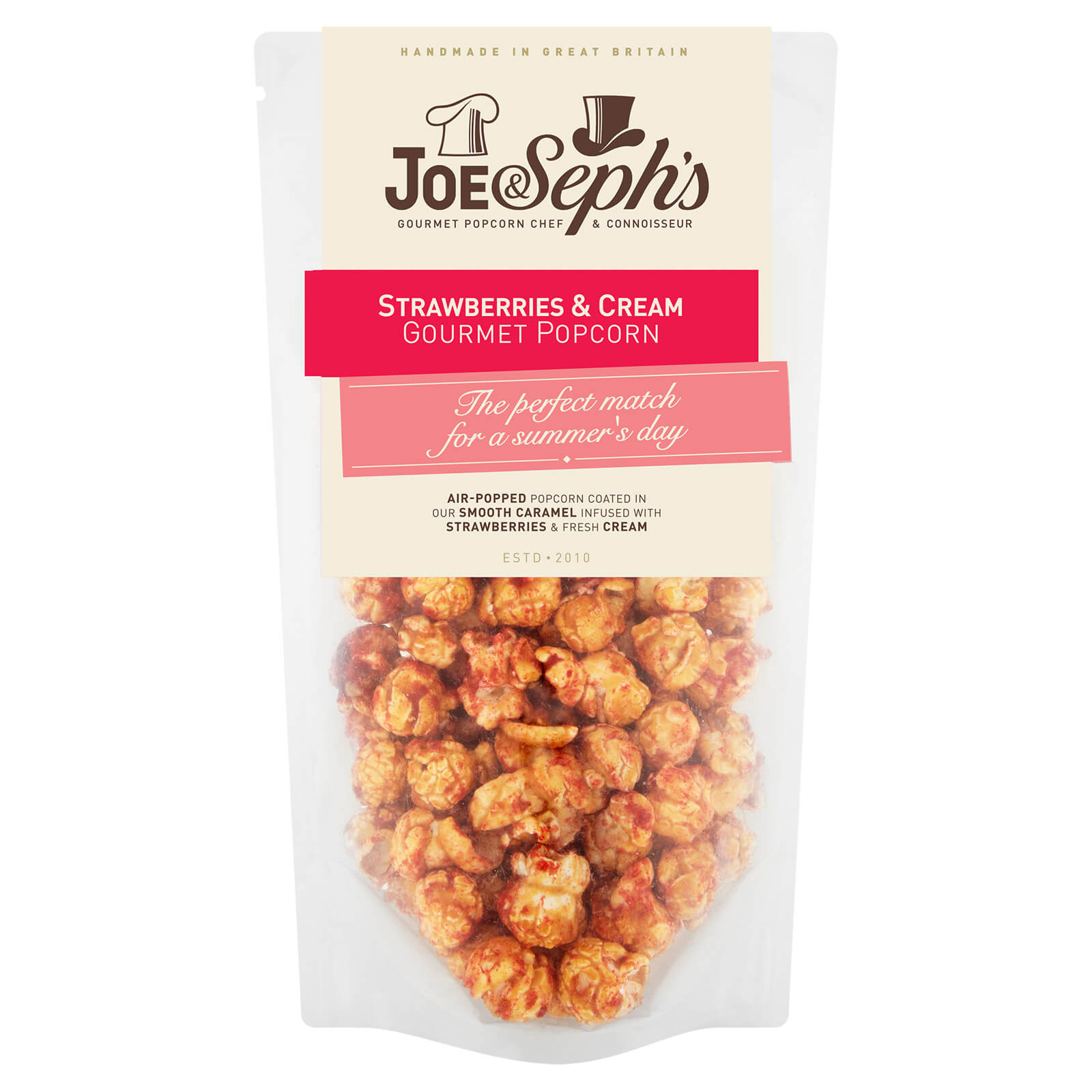 Joe & Seph's Strawberries & Cream Popcorn Pouch