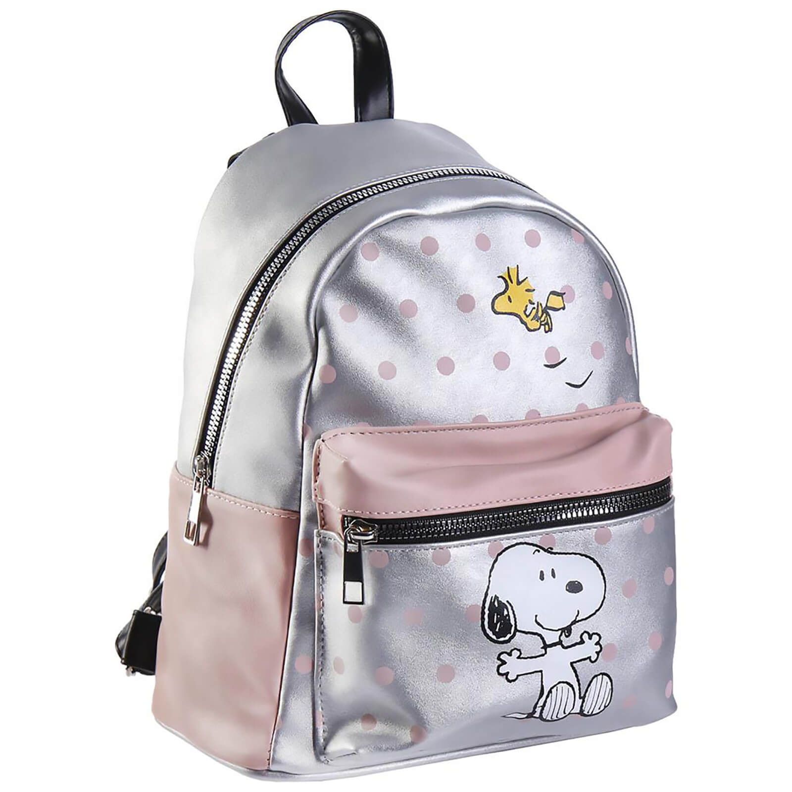 Click to view product details and reviews for Snoopy And Woodstock Faux Leather Backpack.
