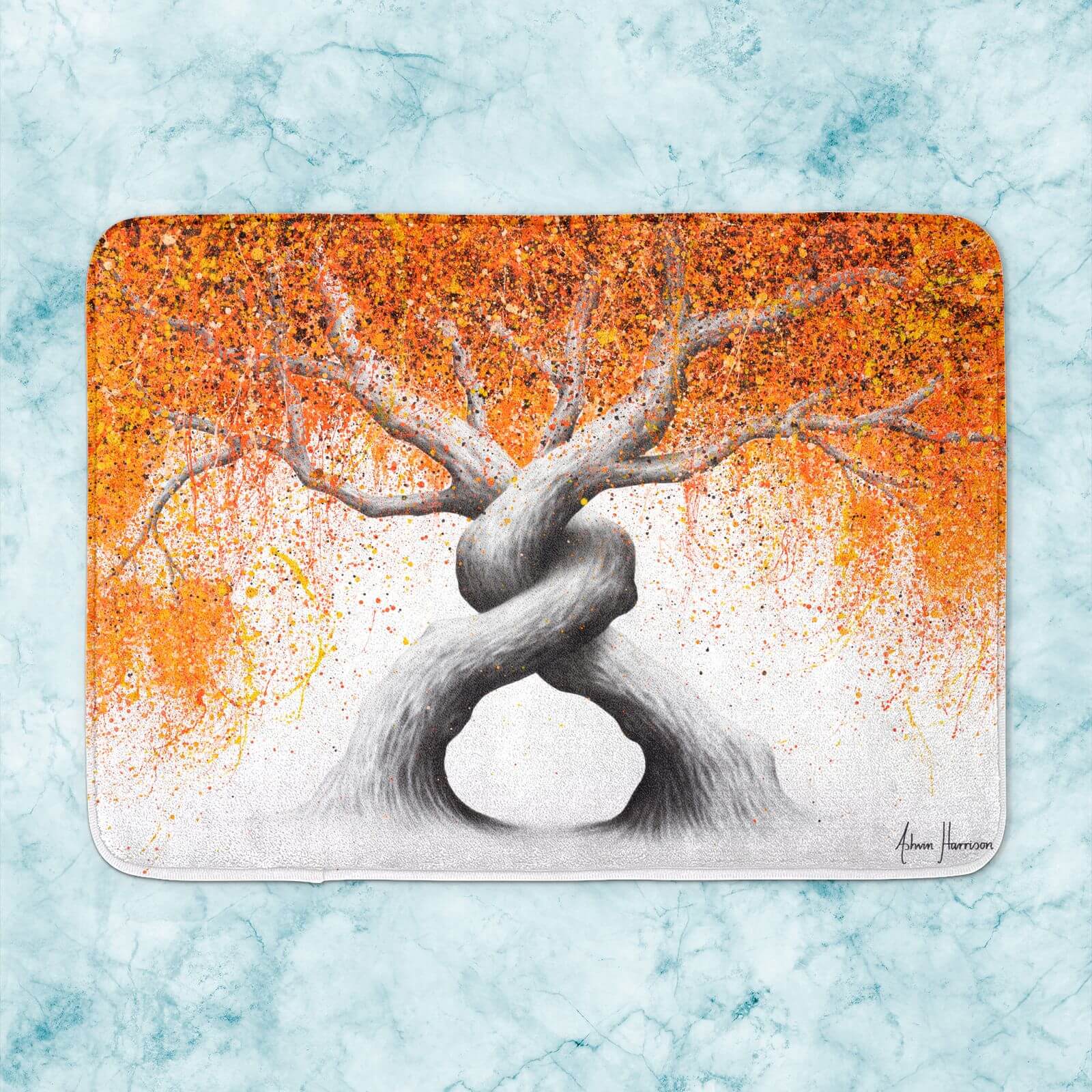Twisting Love Trees Bath Mat