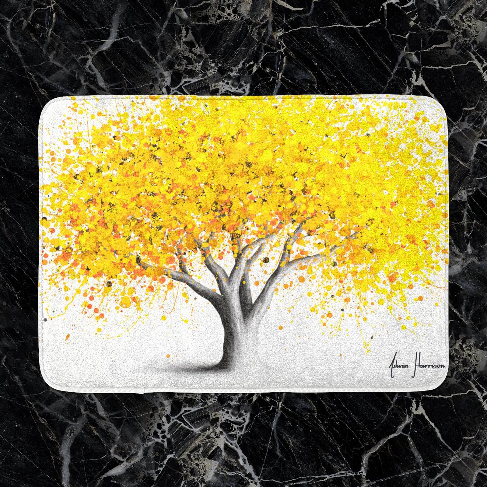 Powerful Pollen Tree Bath Mat