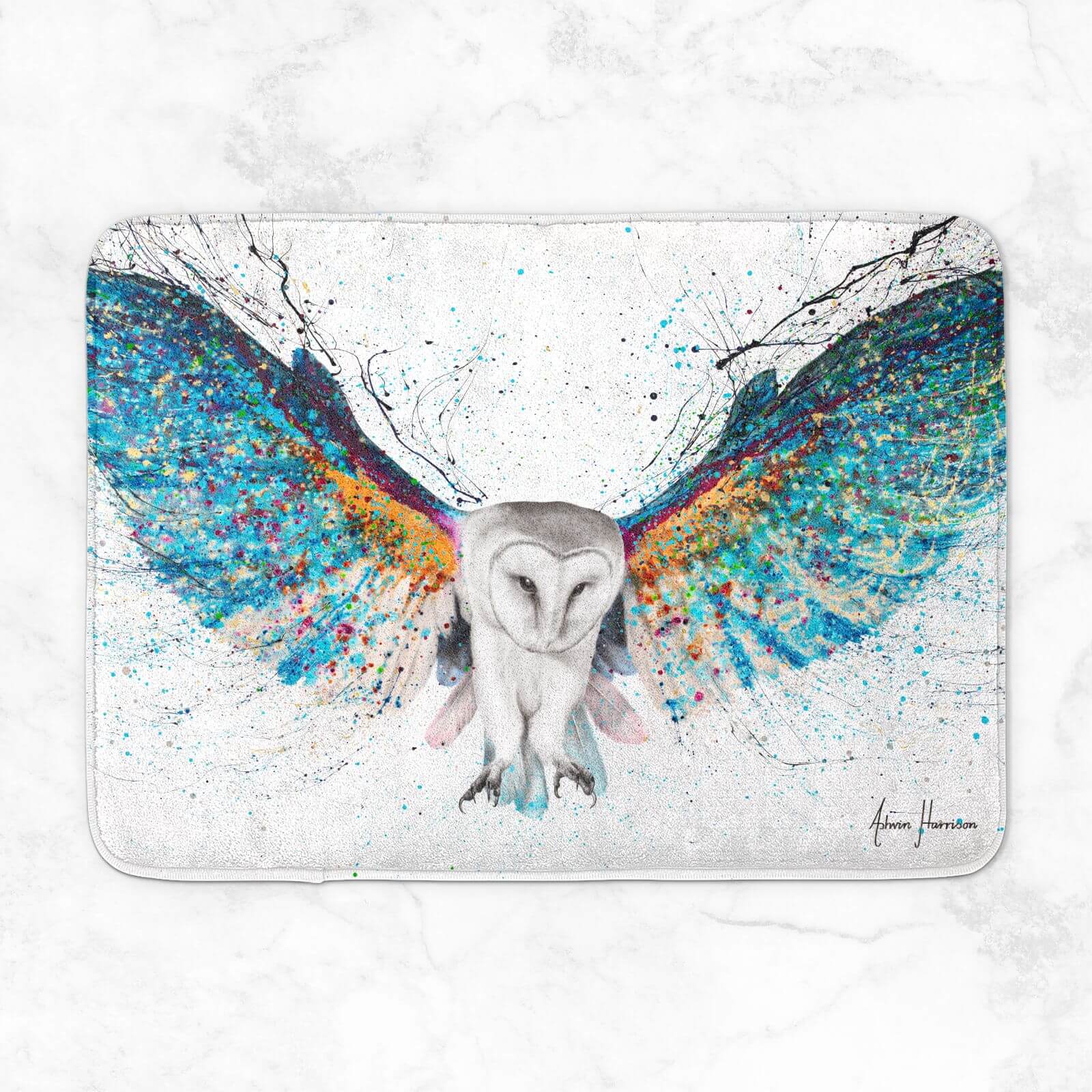 Opulent Night Owl Bath Mat