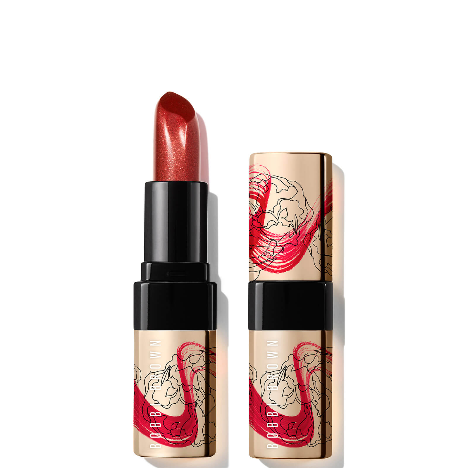 Image of Bobbi Brown Luxe Metal Lipstick 3.5g (Various Shades) - Firecracker