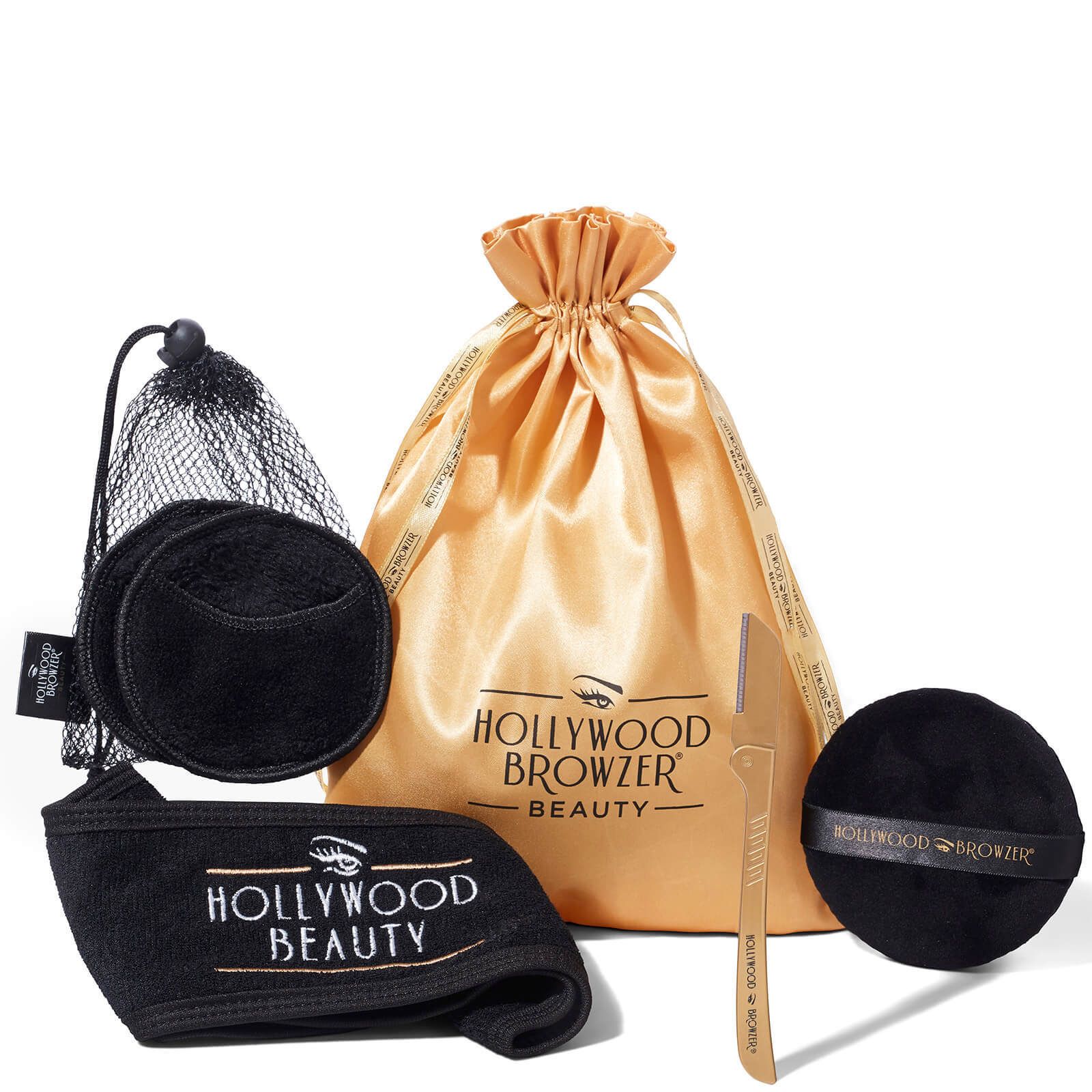 Hollywood Browzer Complete Dermaplaning Kit (Various Shades) - Gold