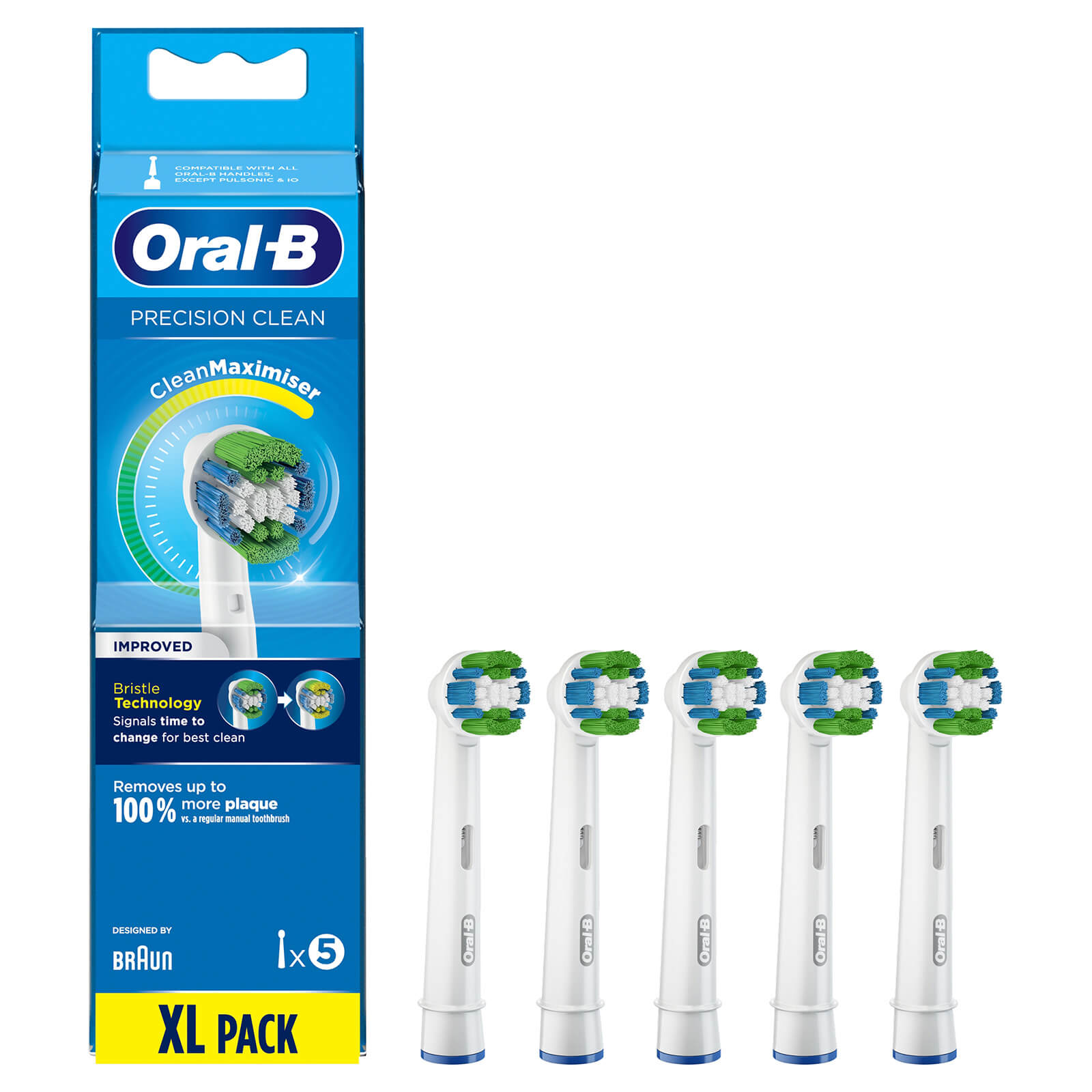 Oral-B Precision Clean Brush Head with Clean Maximiser – 5 Counts lookfantastic.com imagine