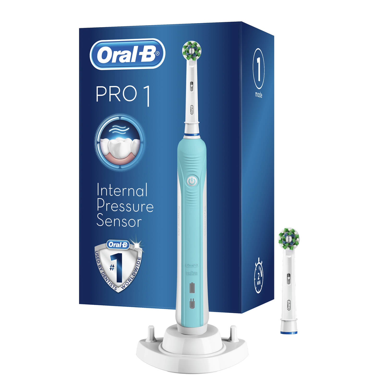Oral-B Pro 1 670 Electric Toothbrush – Turquoise lookfantastic.com imagine