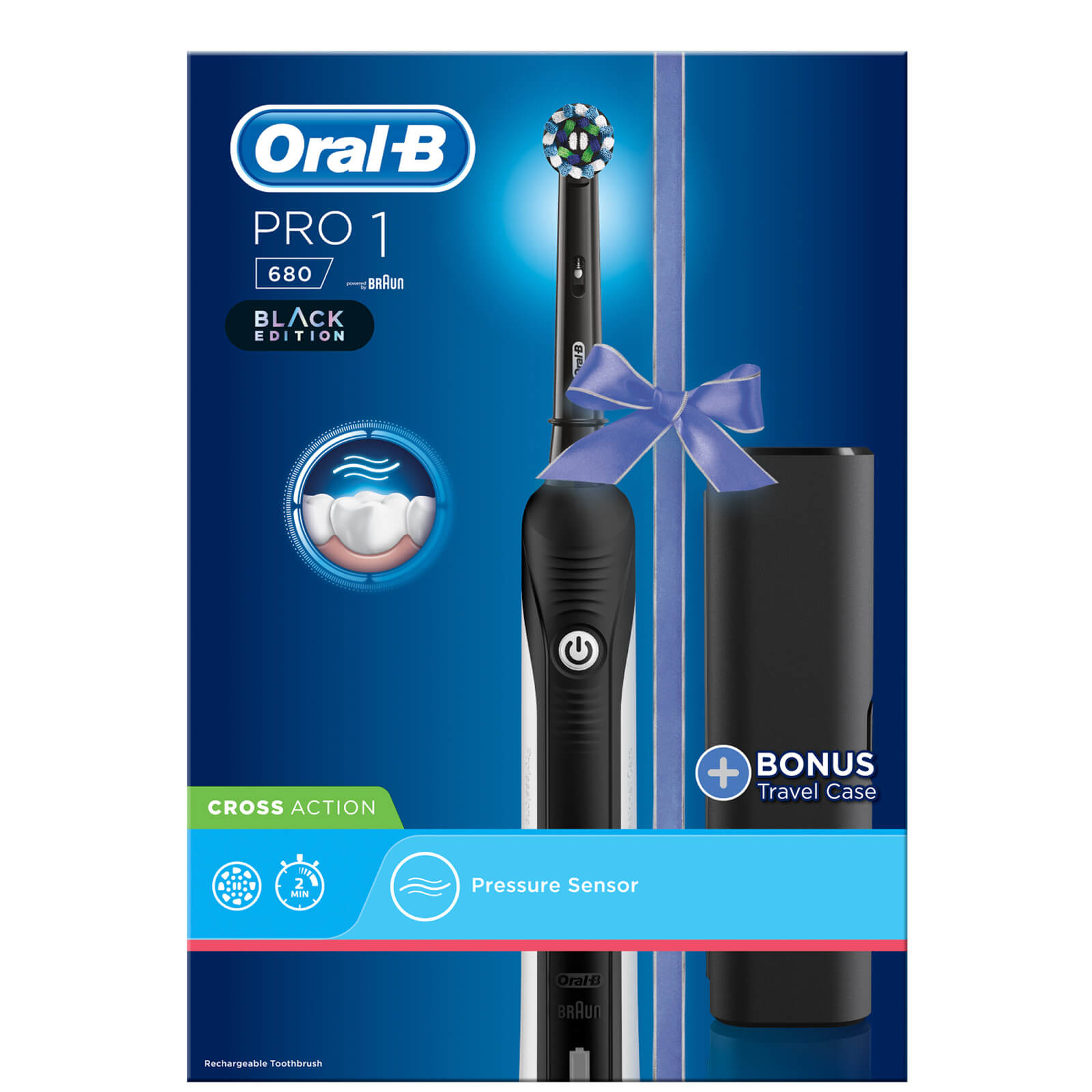 Oral-B Pro 1 680 Electric Toothbrush and Travel Case lookfantastic.com imagine