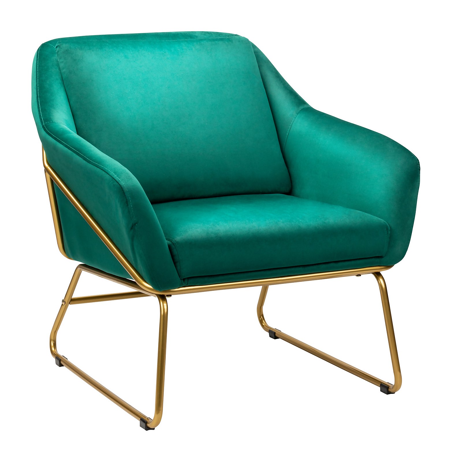 Photo of Evelyn Metal Frame Chair - Emerald