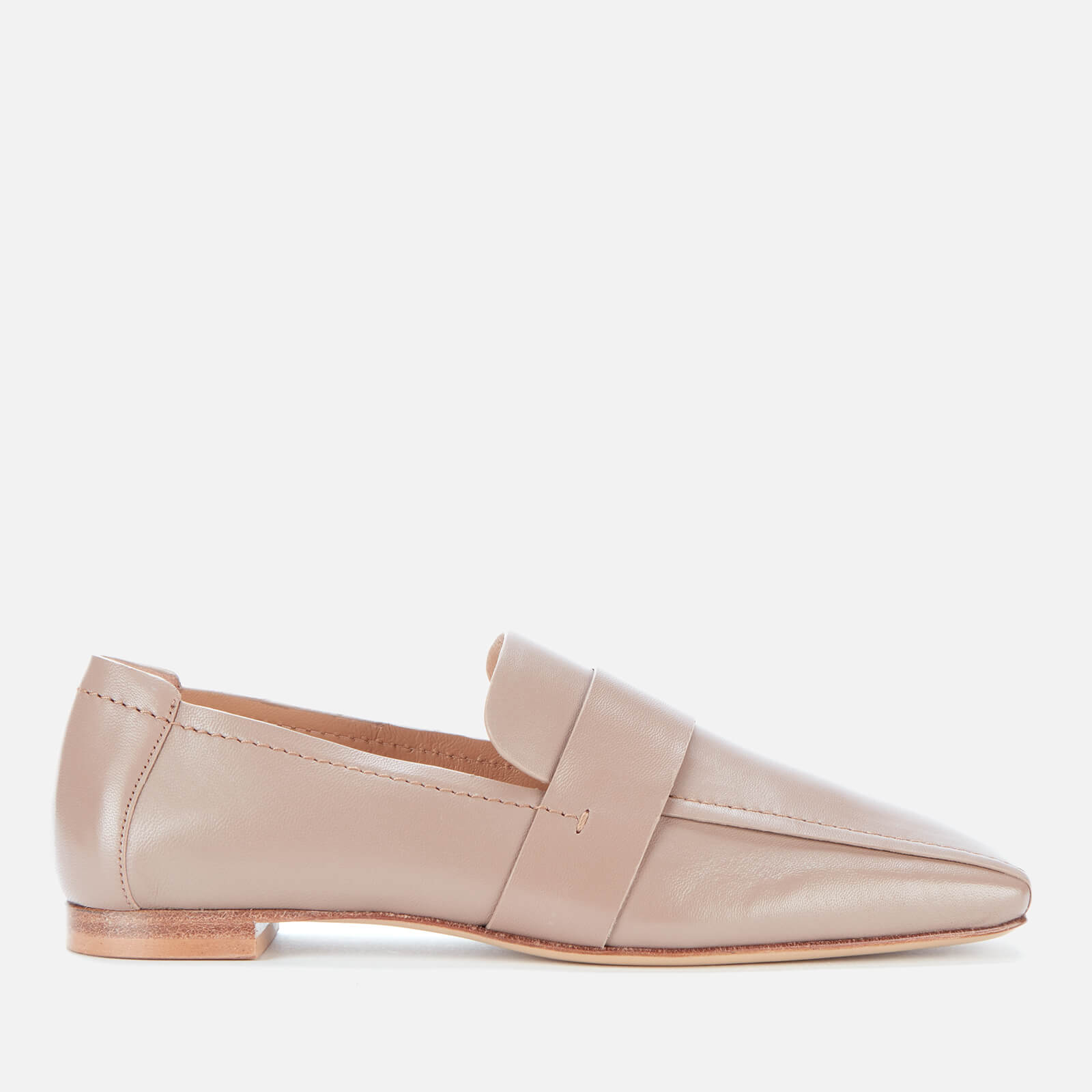 Mansur Gavriel Women's Square Toe Leather Loafers - Biscotto - UK 3