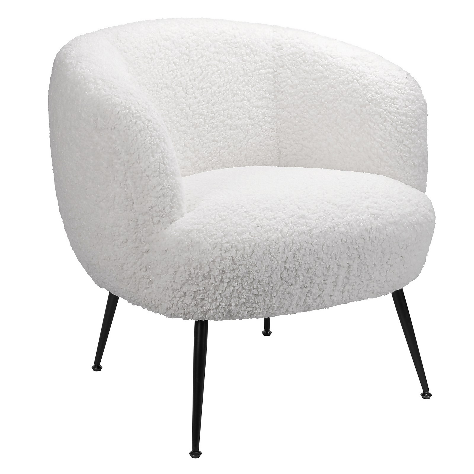 Photo of Tori Boucle Tub Chair - White
