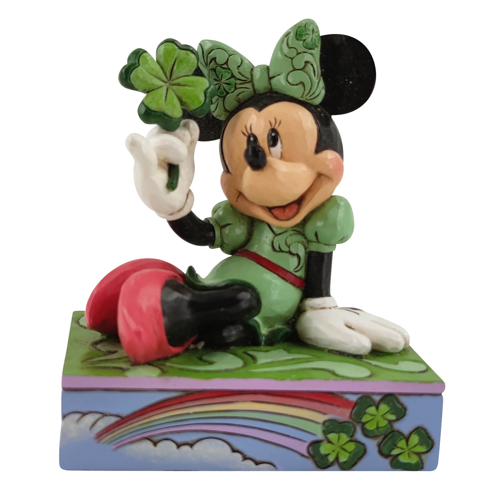 Image of Disney Traditions St Patrick's Day Minnie Figurine
