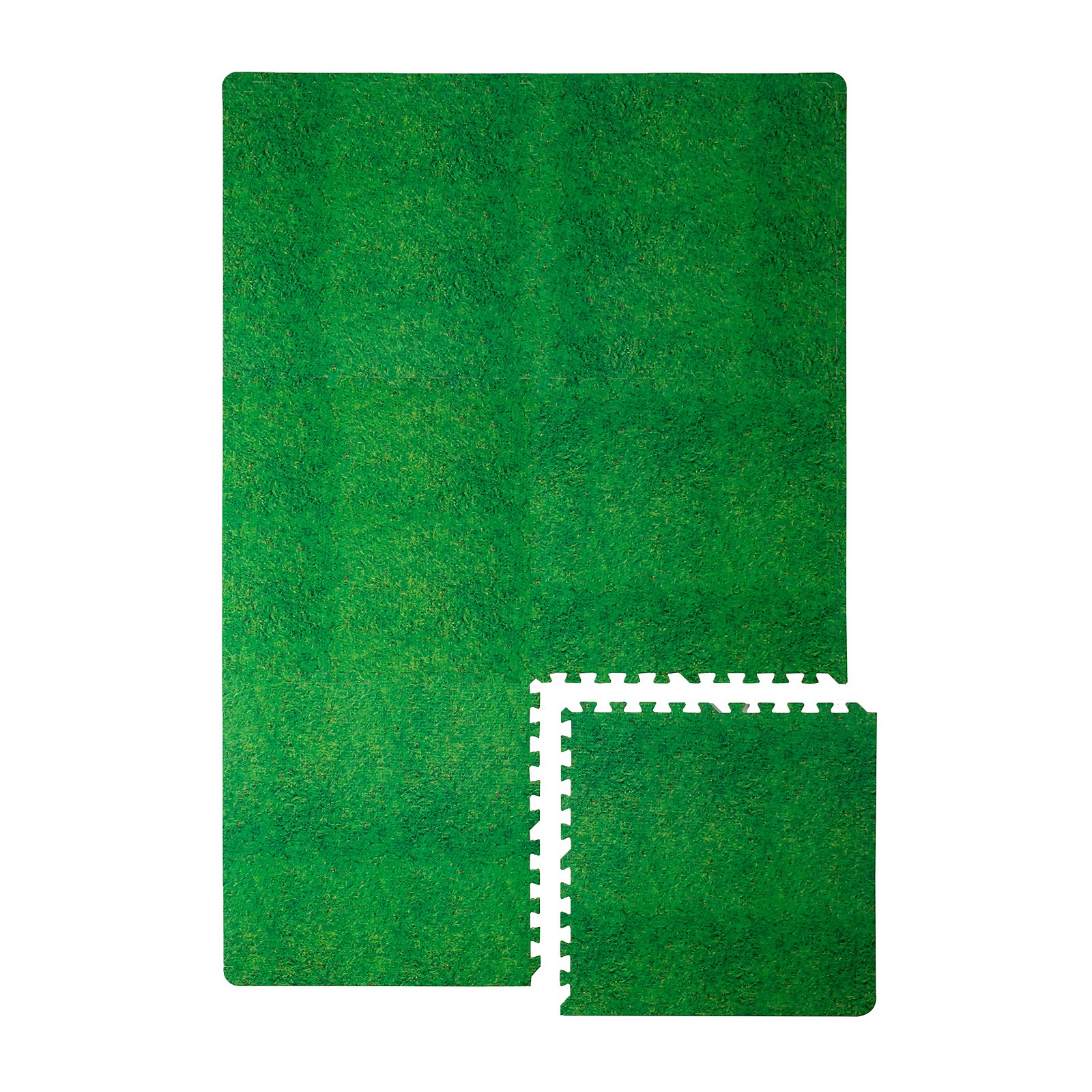 Photo of Homebase Grass Design Eva Interlocking Play Mats - 6 Pack