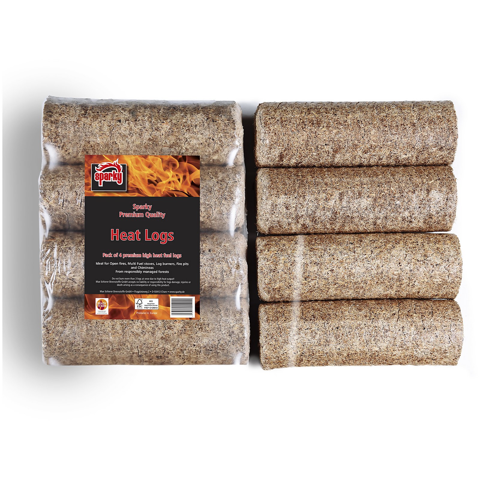 Photo of Sparky Round Heat Logs - 4 Pack
