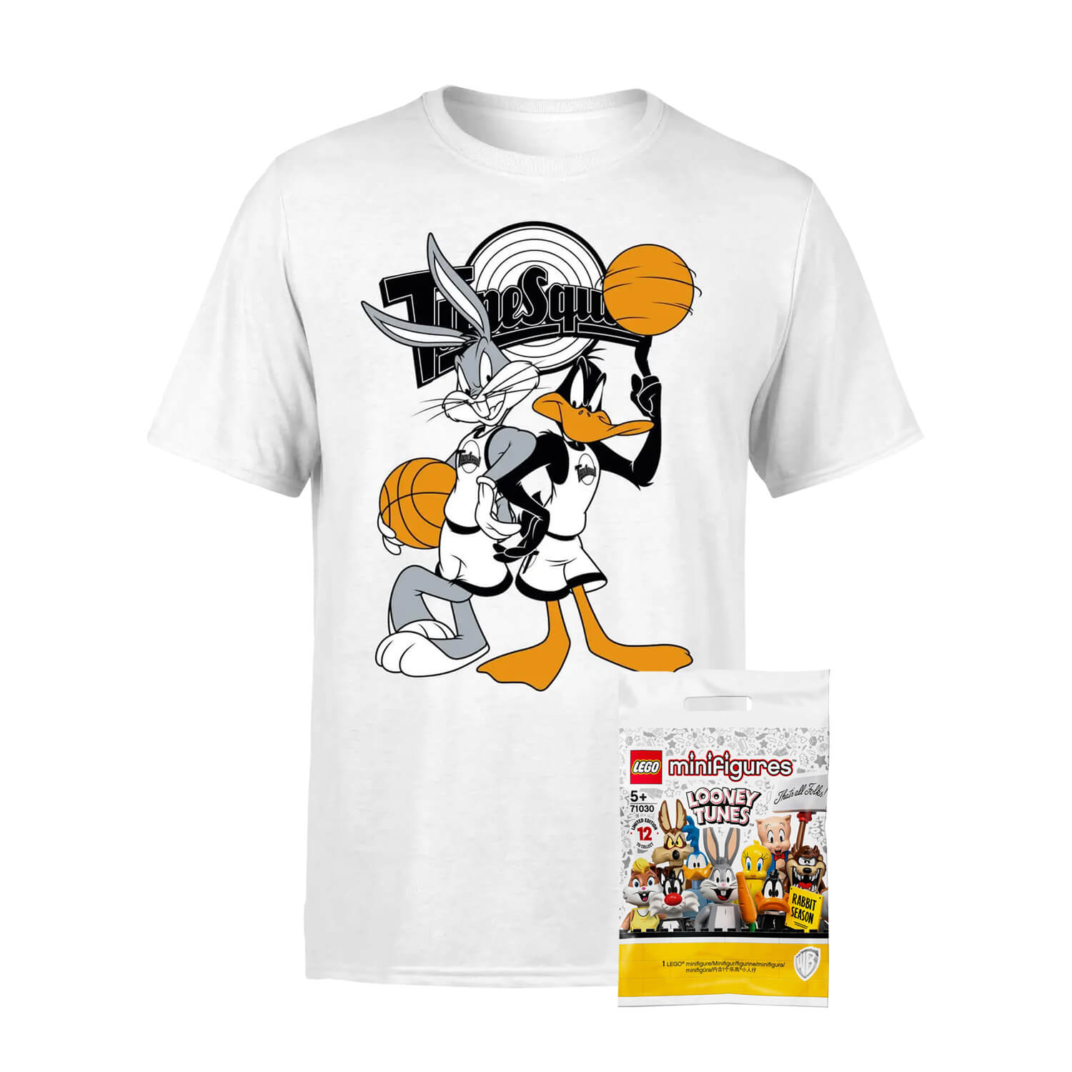 Looney Tunes LEGO & T-Shirt Bundle - Men's - XS - White