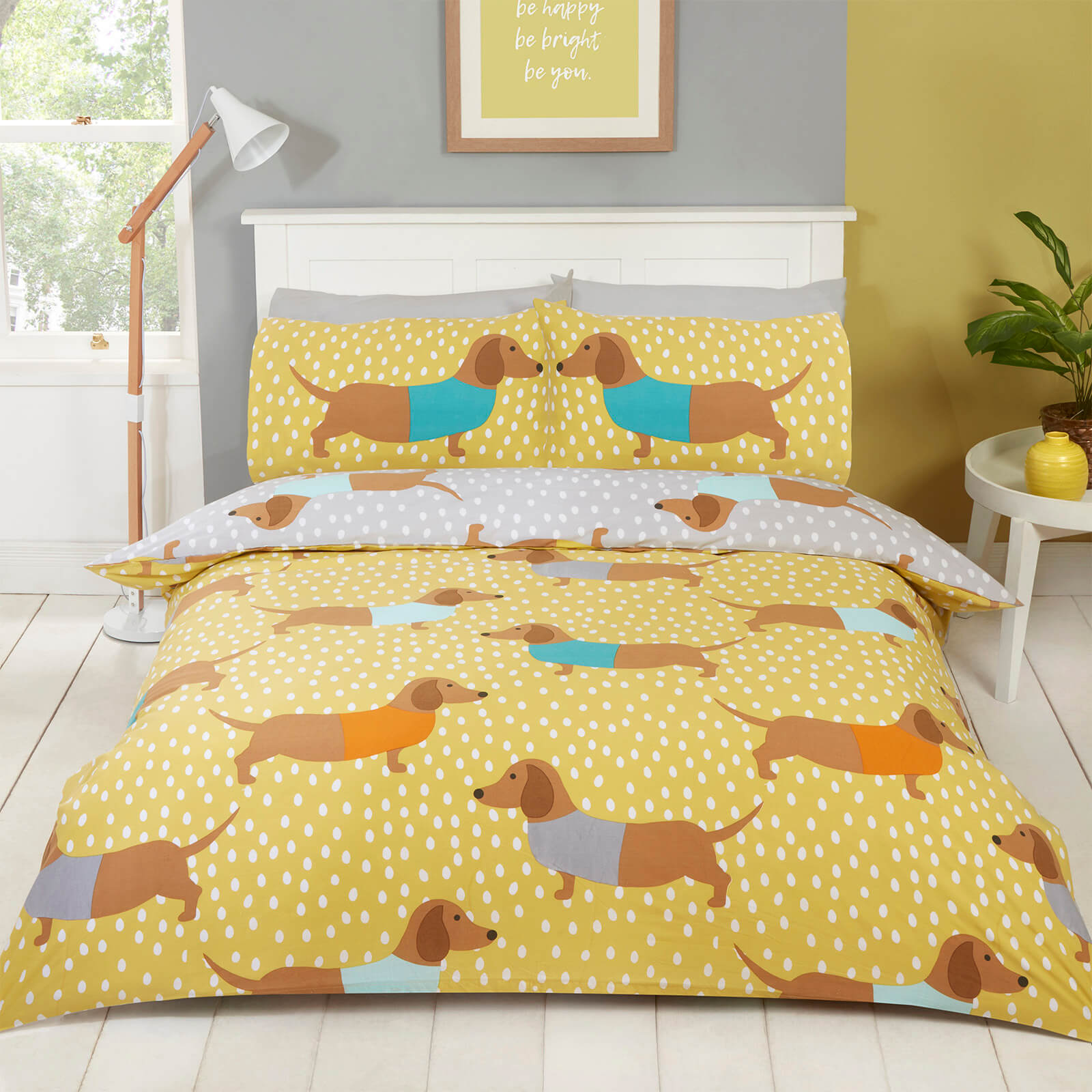 Dolly Dachshund Duvet Set - Single Multi