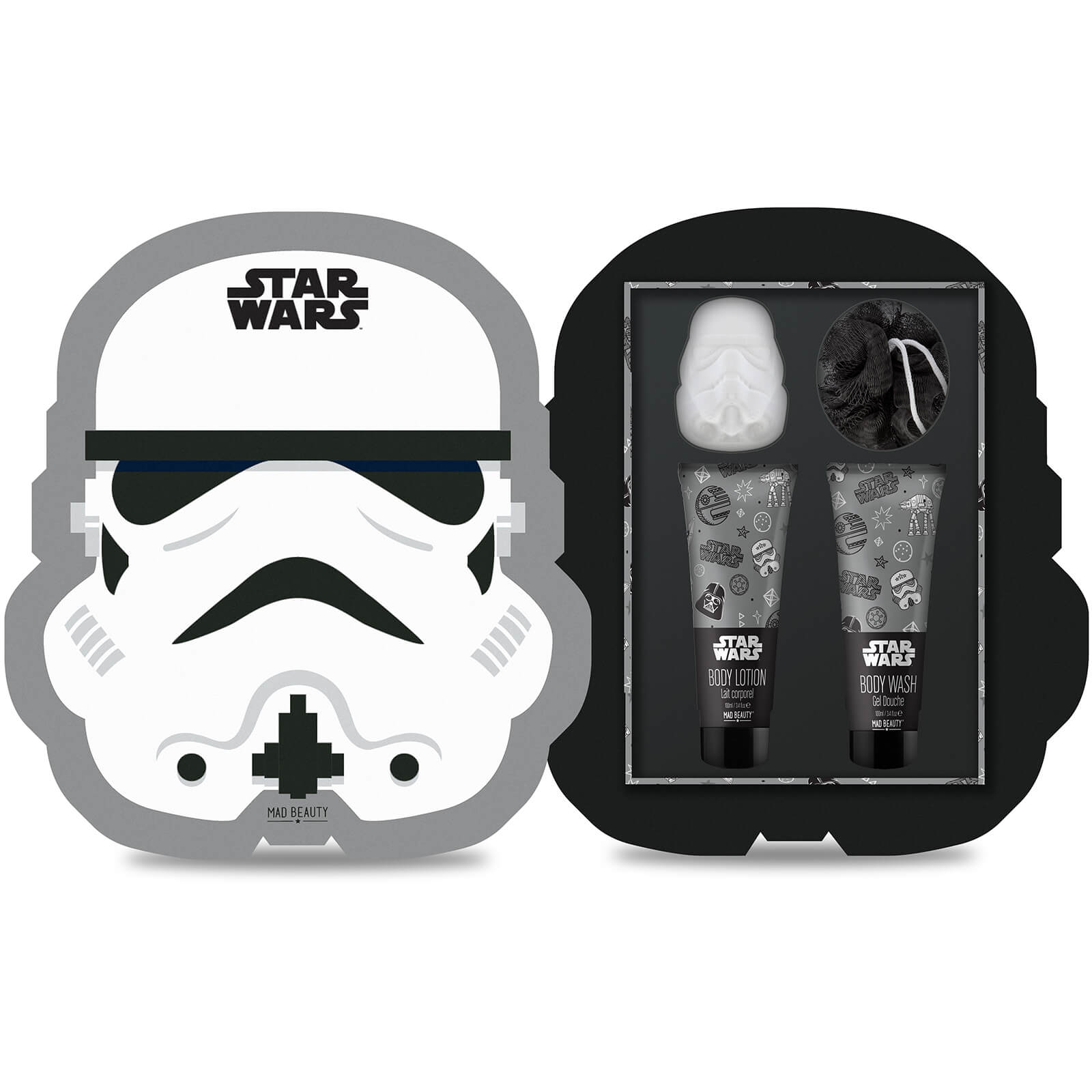 Star Wars - Stormtrooper Gift Set with Puff, Body Wash, Lotion and Fizzer