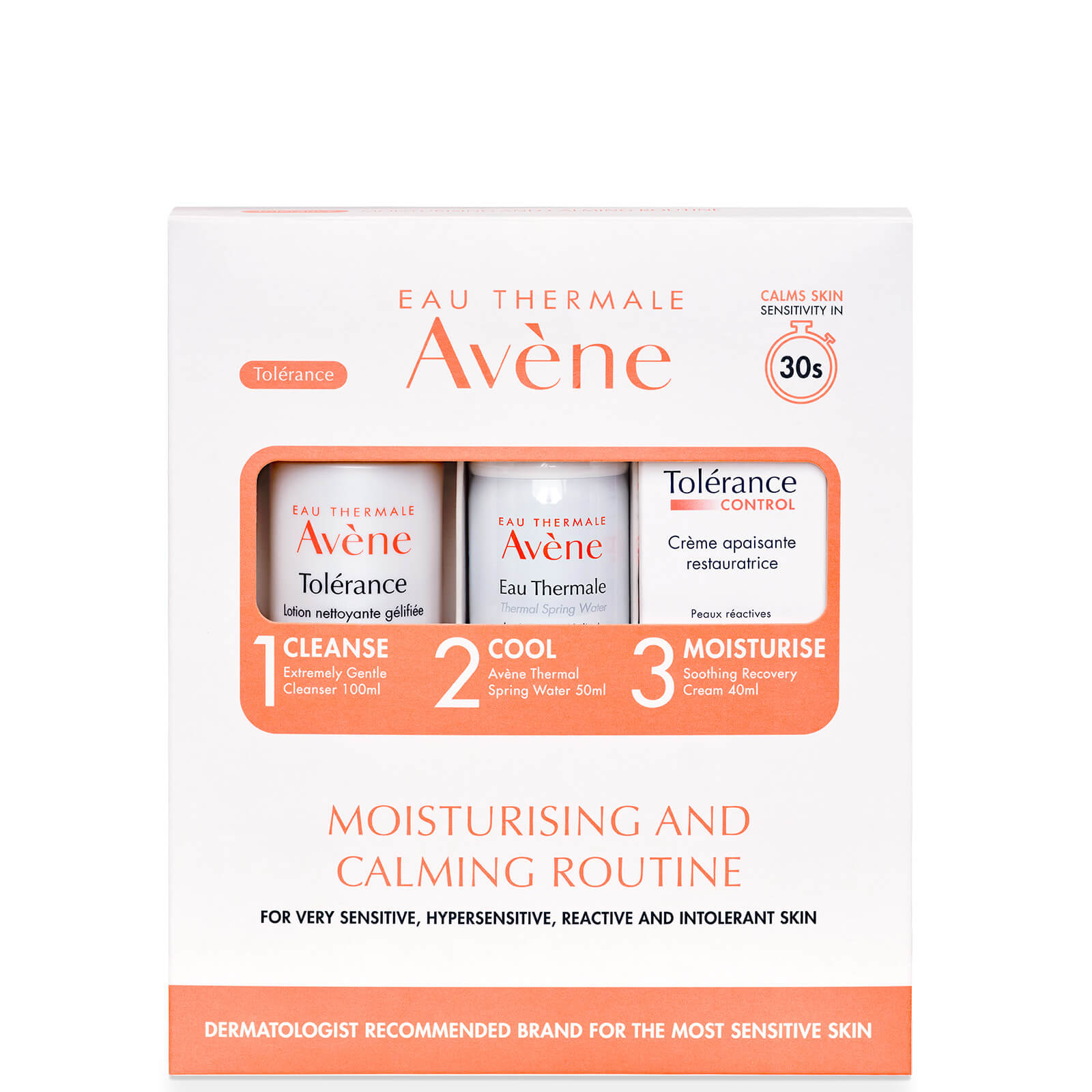 

Avène Tolerance Moisturising and Calming 3-Step Routine Kit for Very Sensitive Skin