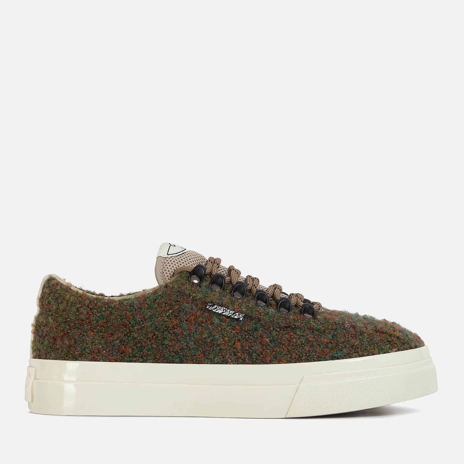 Stepney Workers Club Mens's Dellow Ramble Boucle Low Top Trainers - Meadow - EU 40