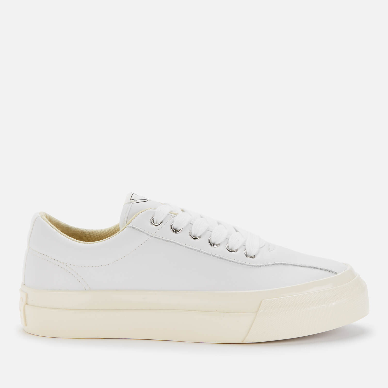 Stepney Workers Club Dellow Leather Low Top Trainers - White - EU 36