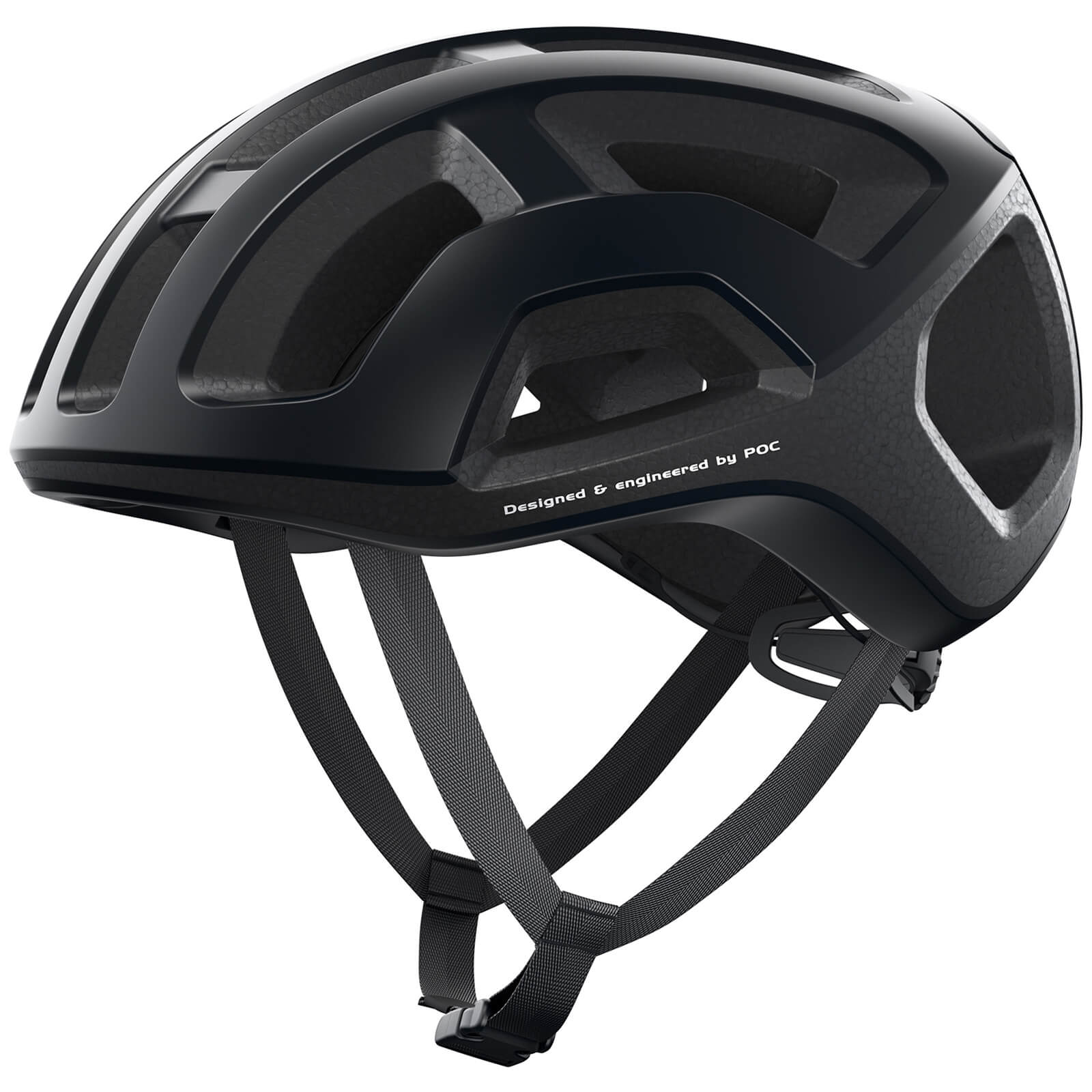Image of POC Ventral Lite Road Helmet - S/50cm-56cm - Uranium Black Matt
