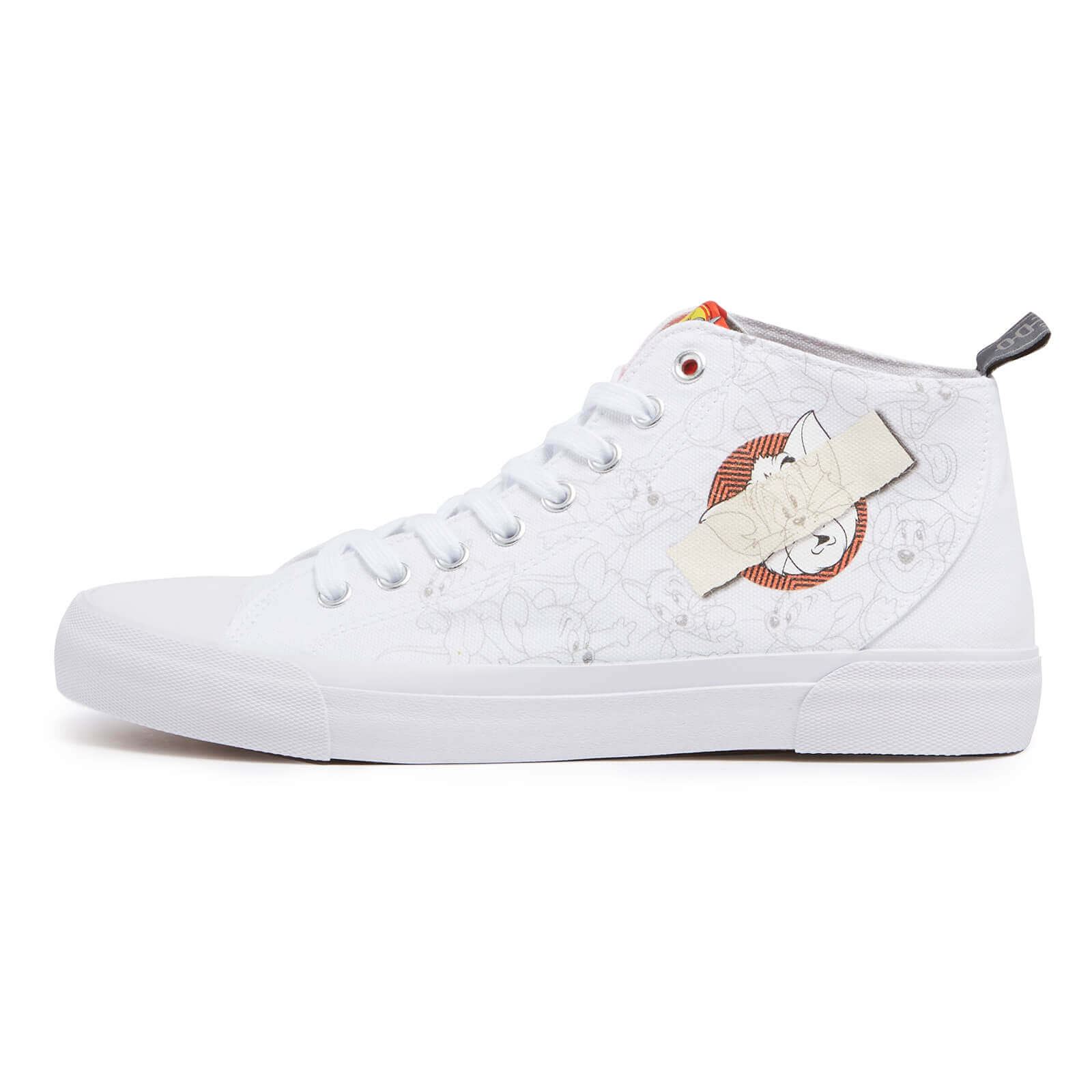 

Akedo x Tom & Jerry Drawing Board - Sneakers High Top Bianche - UK6 / EU39