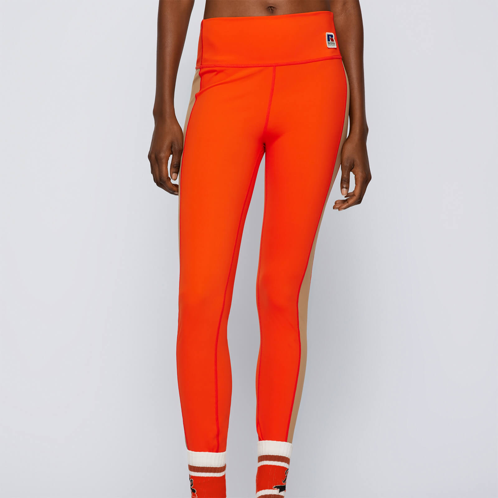 BOSS X Russell Athletic Women's Eama Leggings - Bright Orange - XS