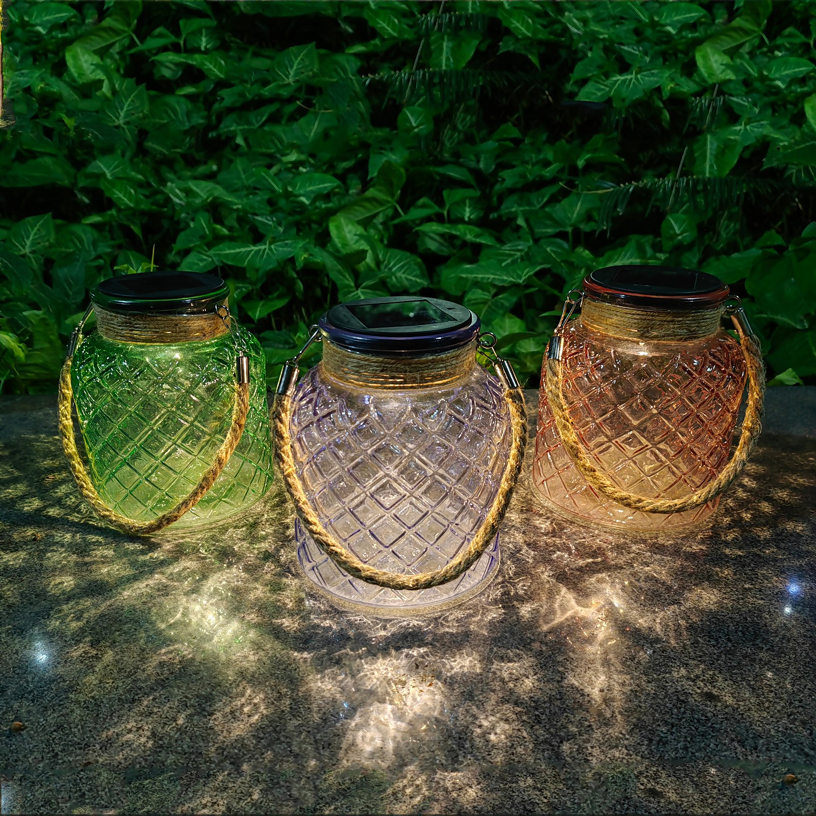 Photo of Solar Vintage Glass Jar Garden Light - Pack Of 1