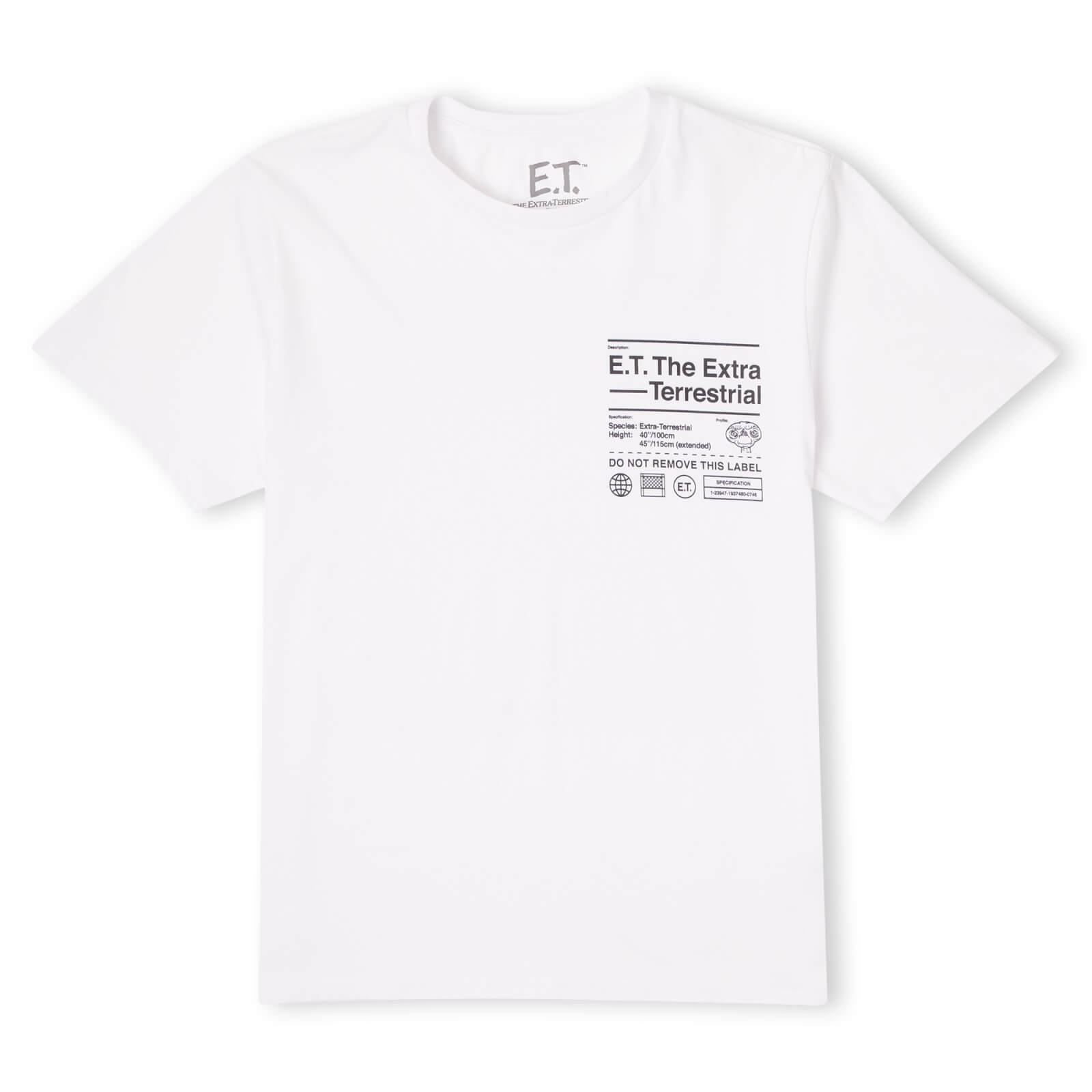 

E.T. the Extra-Terrestrial Unisex T-Shirt - White - XL - Bianco