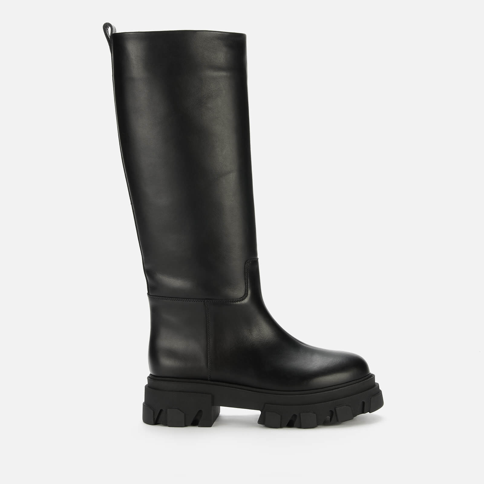 GIA BORGHINI X Pernille Women's Leather Combat Boots - Black - UK 7