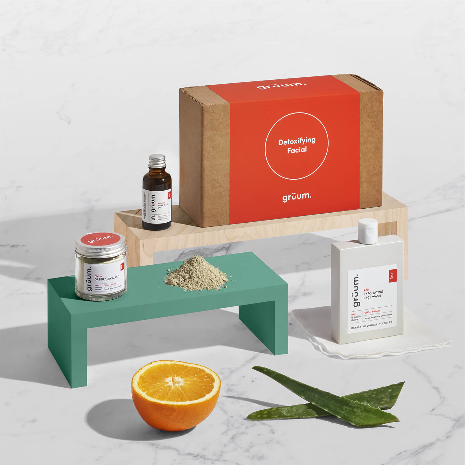 grüum At Home Facial Gift Set