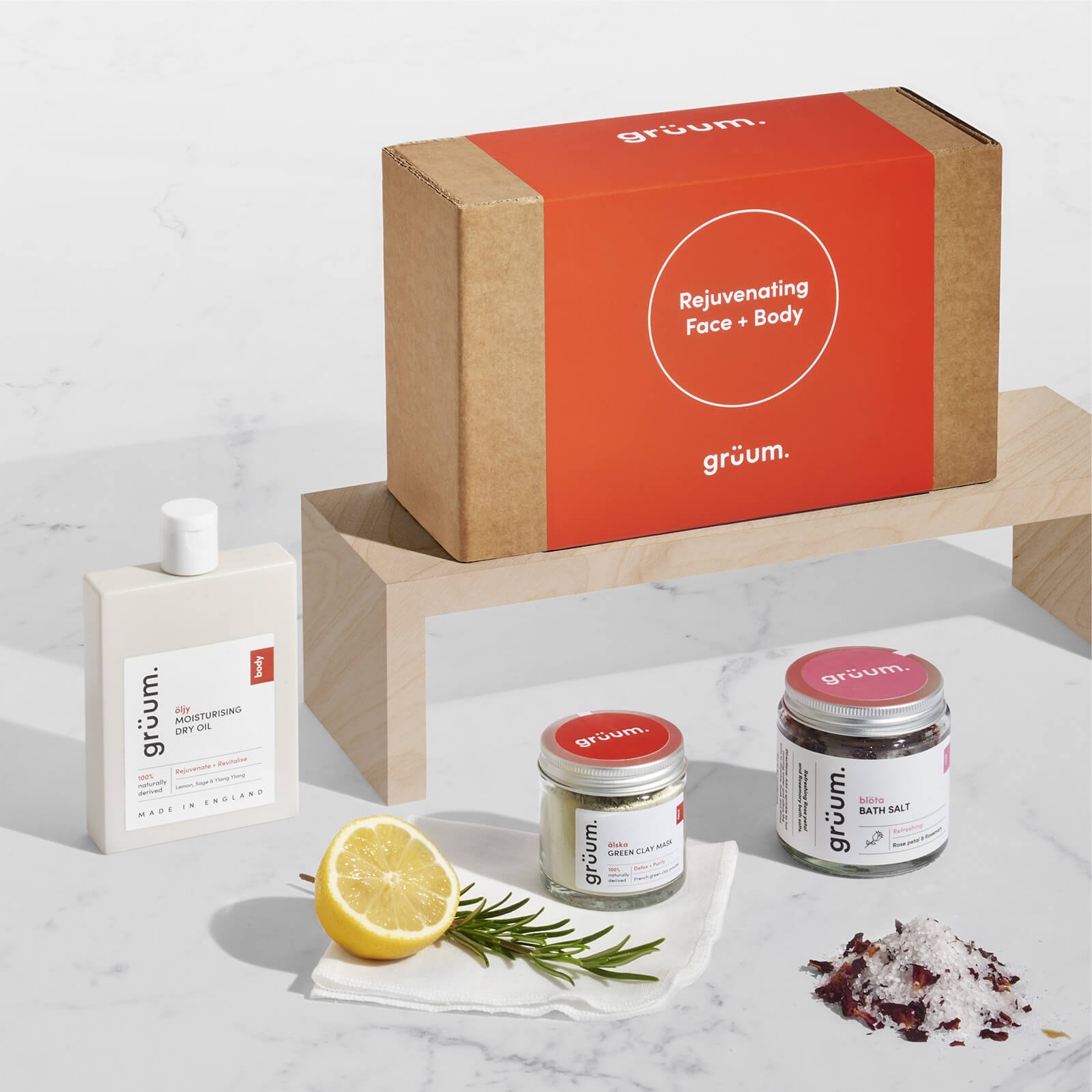grüum Rejuvenating Face and Body Gift Set