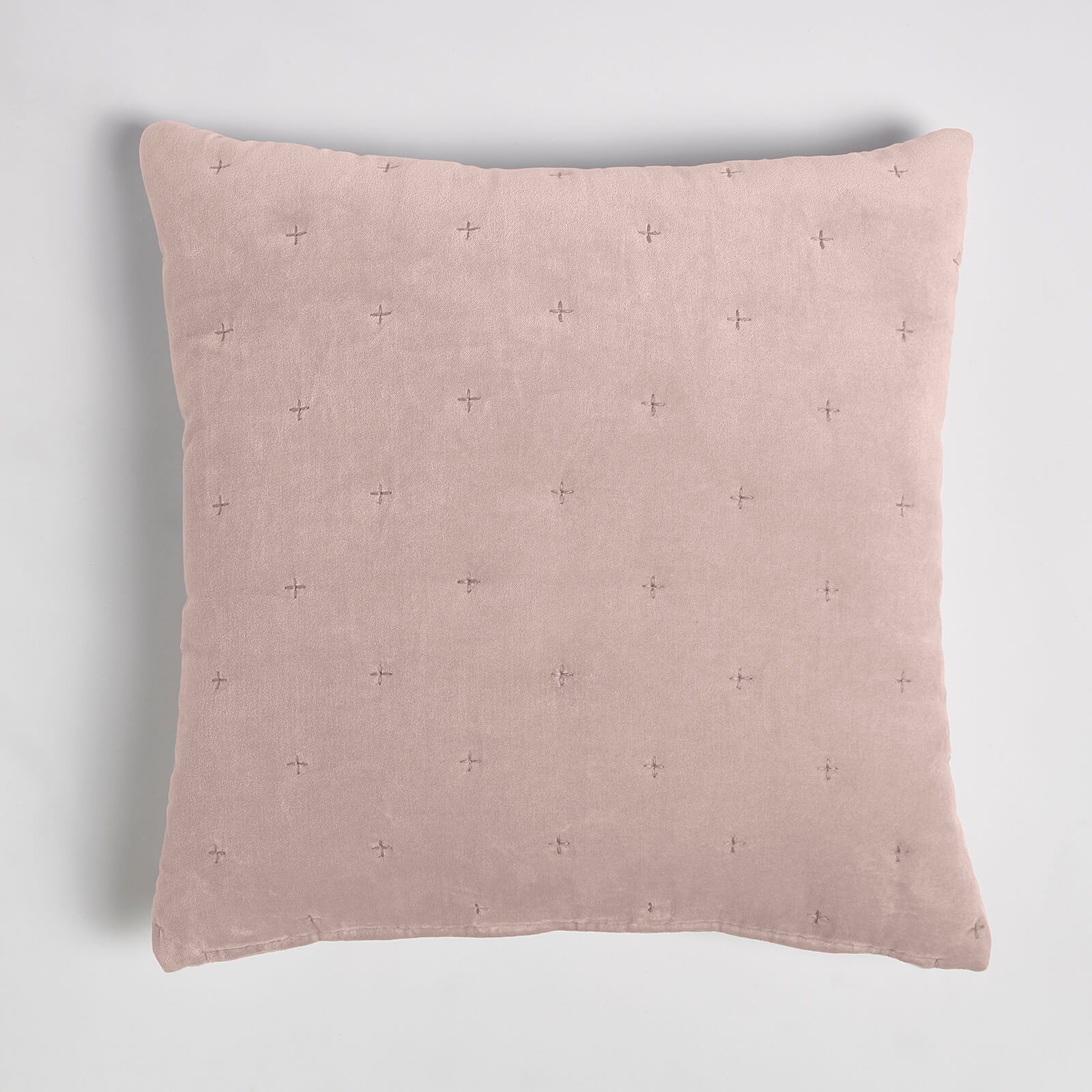 ïn home Cotton Velvet Cushion - Pink - 50x50cm
