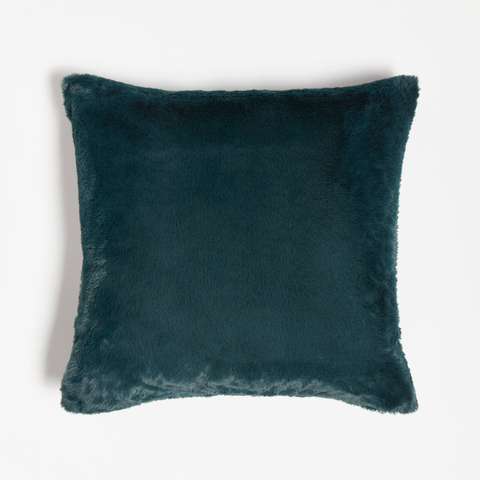 in home Recycled Polyester Faux Fur Cushion - Deep Blue