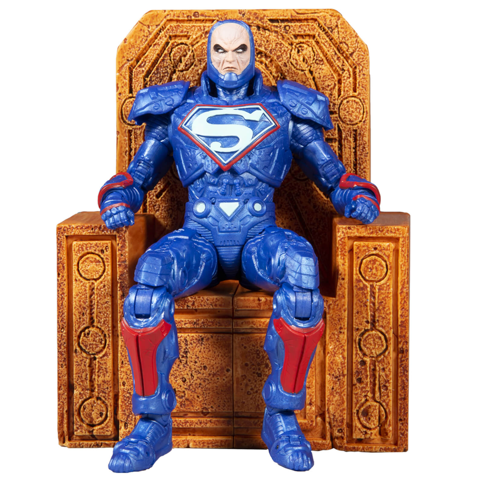 McFarlane DC Multiverse 7 Inch Action Figure - Lex Luthor In Power Suit (Blue Suit with Throne)