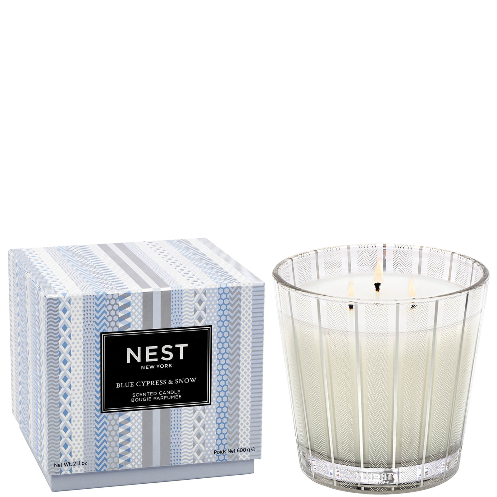 

Nest Fragrances Blue Cypress and Snow 3-Wick Candle