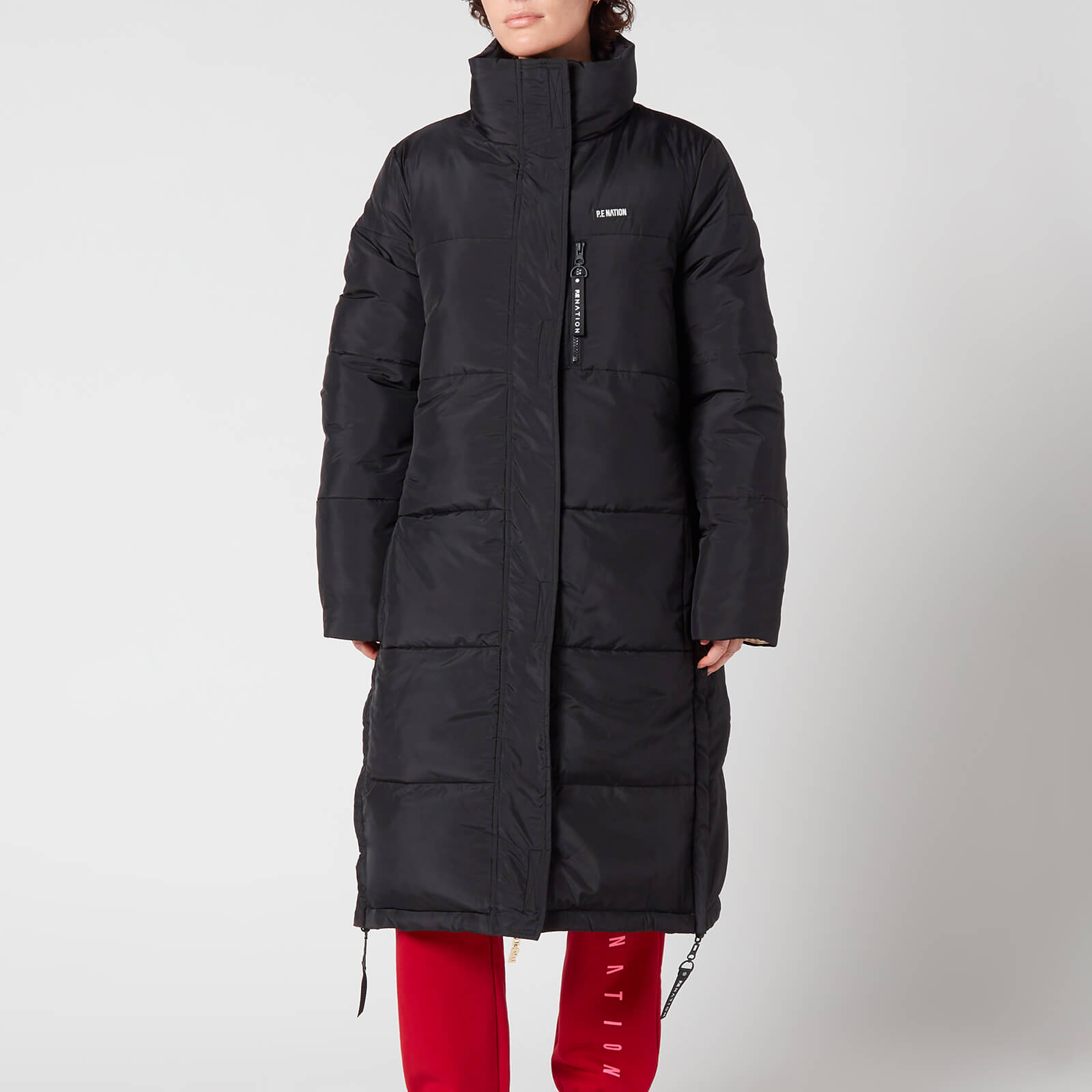 P.E Nation Women's Infield Longline Puffer Jacket - Black - M