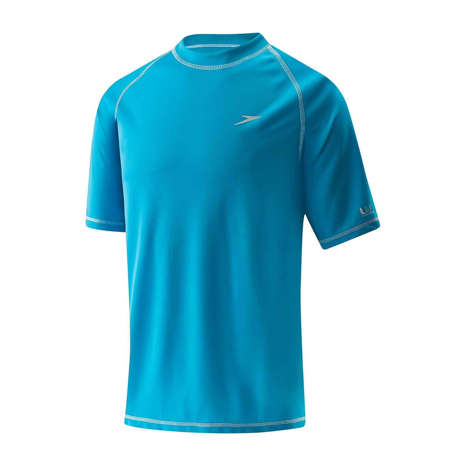 Speedo  Easy Short Sleeve Swim Shirt - L    : Aqua (13236078 5053744929095) photo