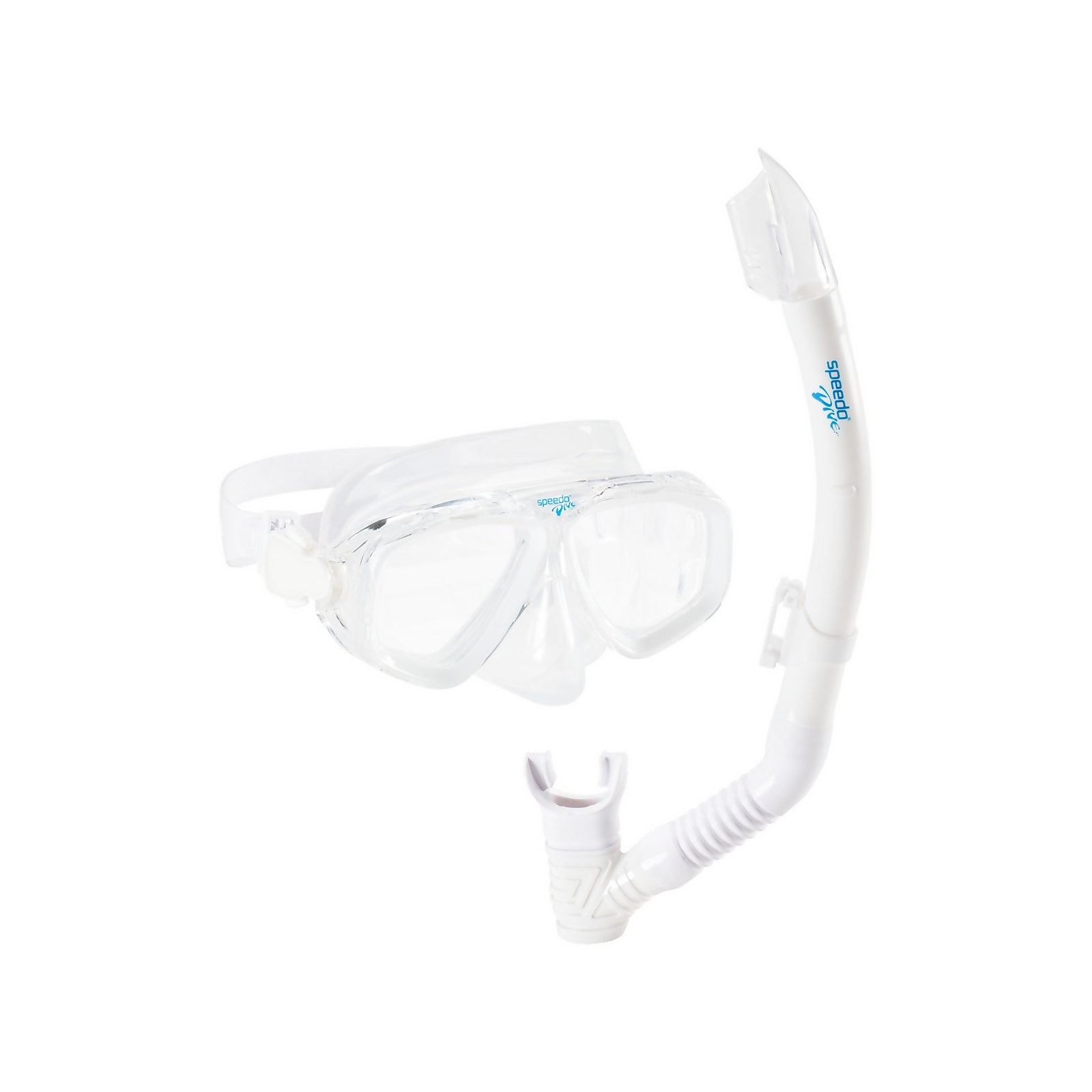 Speedo  Adult Recreation Mask & Snorkel - One Size    : White (13236400 5053744806488) photo