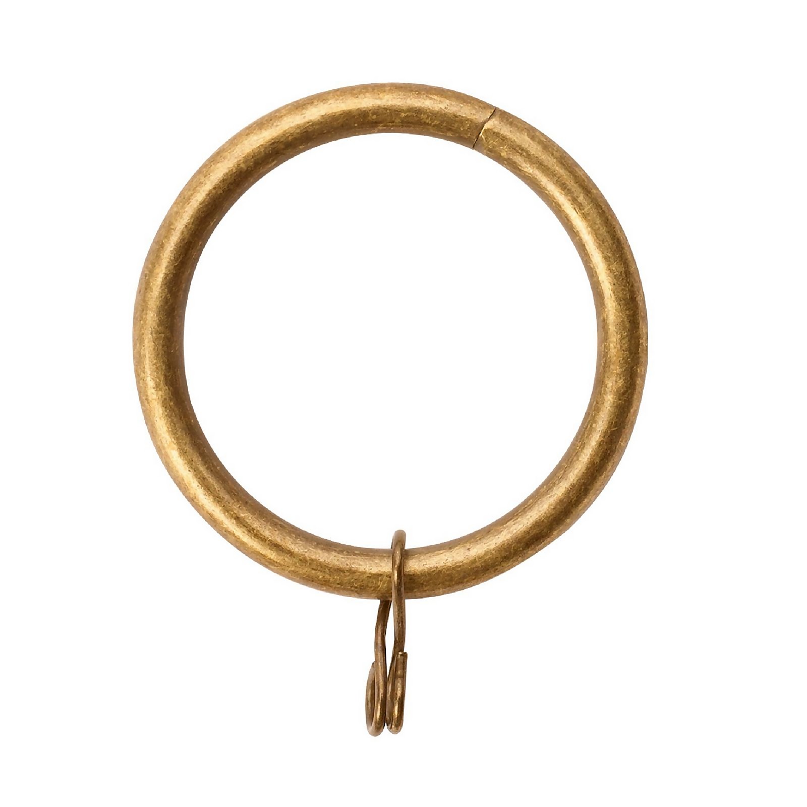 Photo of Antique Brass 25/28mm Metal Curtain Rings