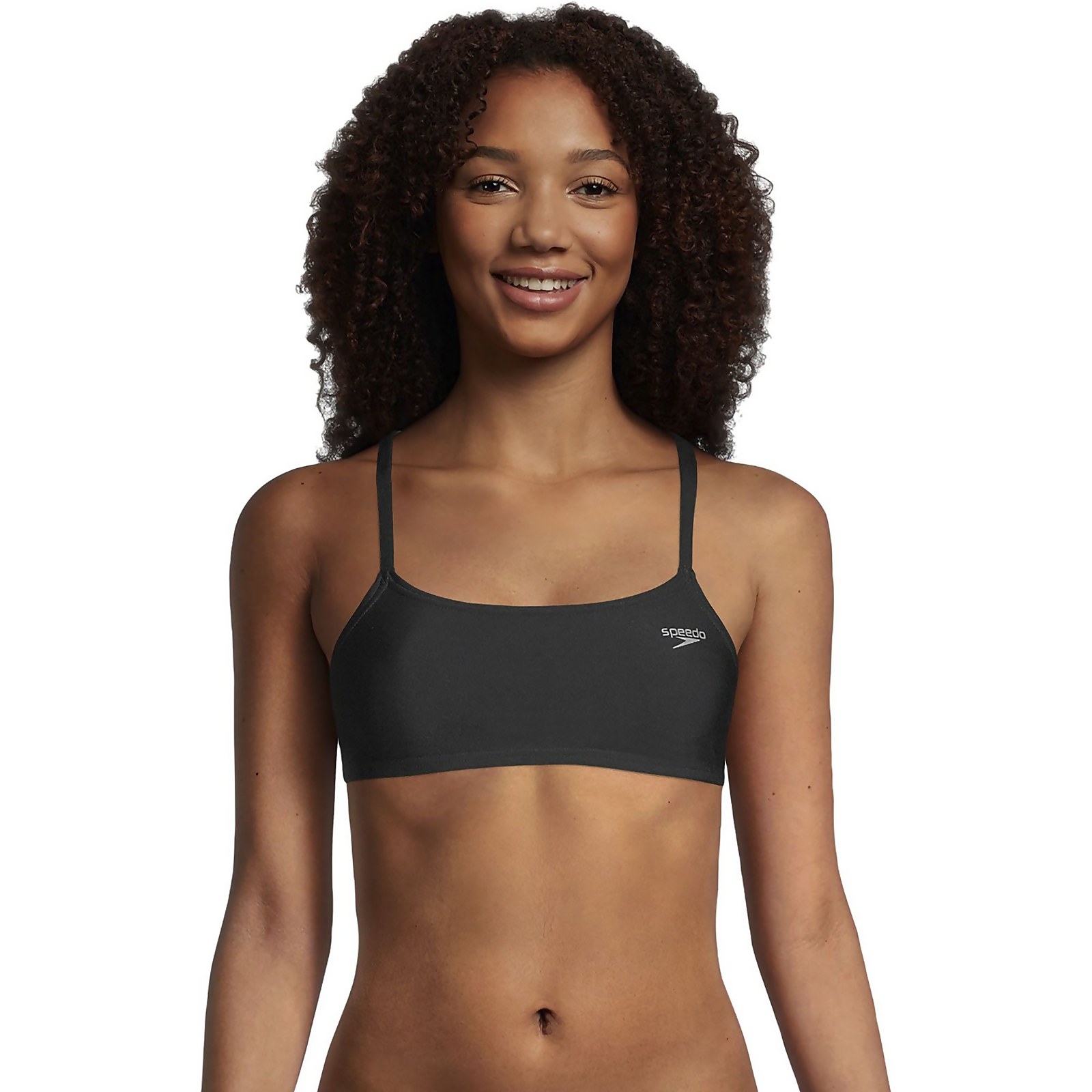 Speedo  Solid Strappy Bikini Top - L    : Black (13242323 5059937054148) photo