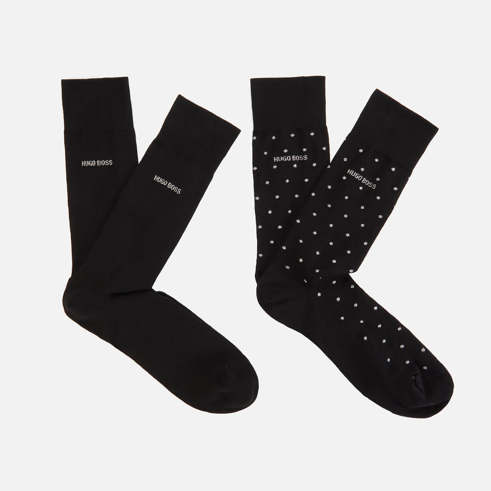 BOSS Bodywear Men's 2-Pack Gift Set Socks - Black - 40-46