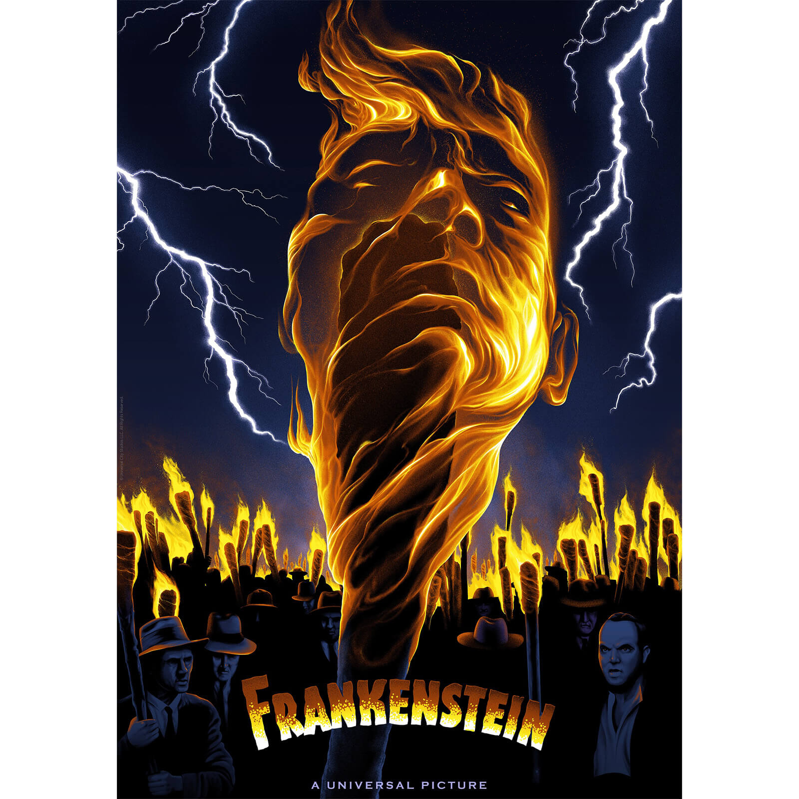 Photos - Other Souvenirs Fanattik Frankenstein Limited Edition Print UV-UM107