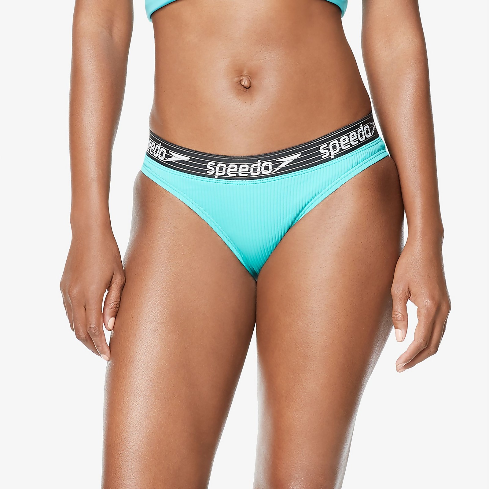 Speedo  Rib Logo Bikini Bottom - L    : Aqua (13247362 5053744946399) photo