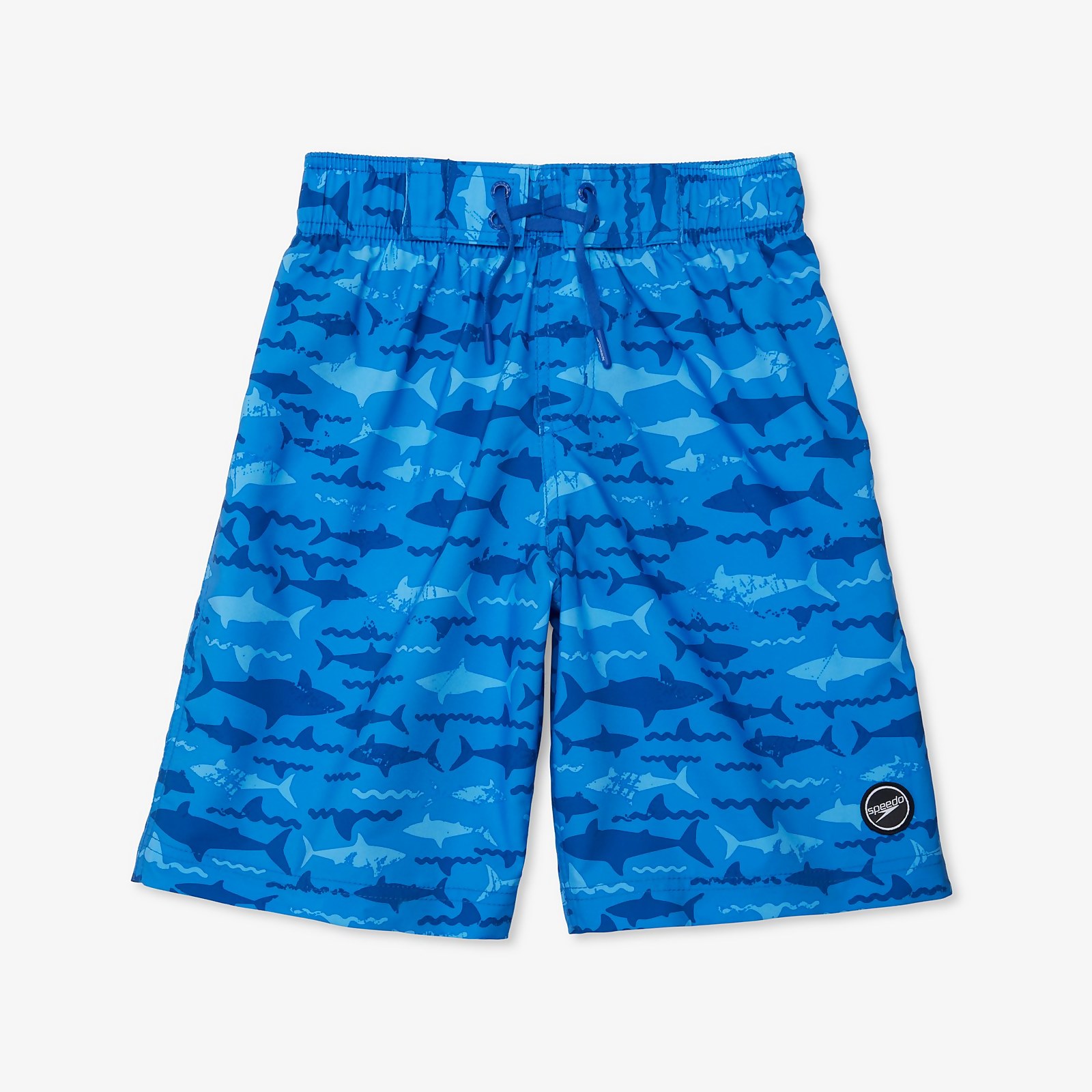 Speedo  Shark Printed Boardshort 17" - L    : Blue