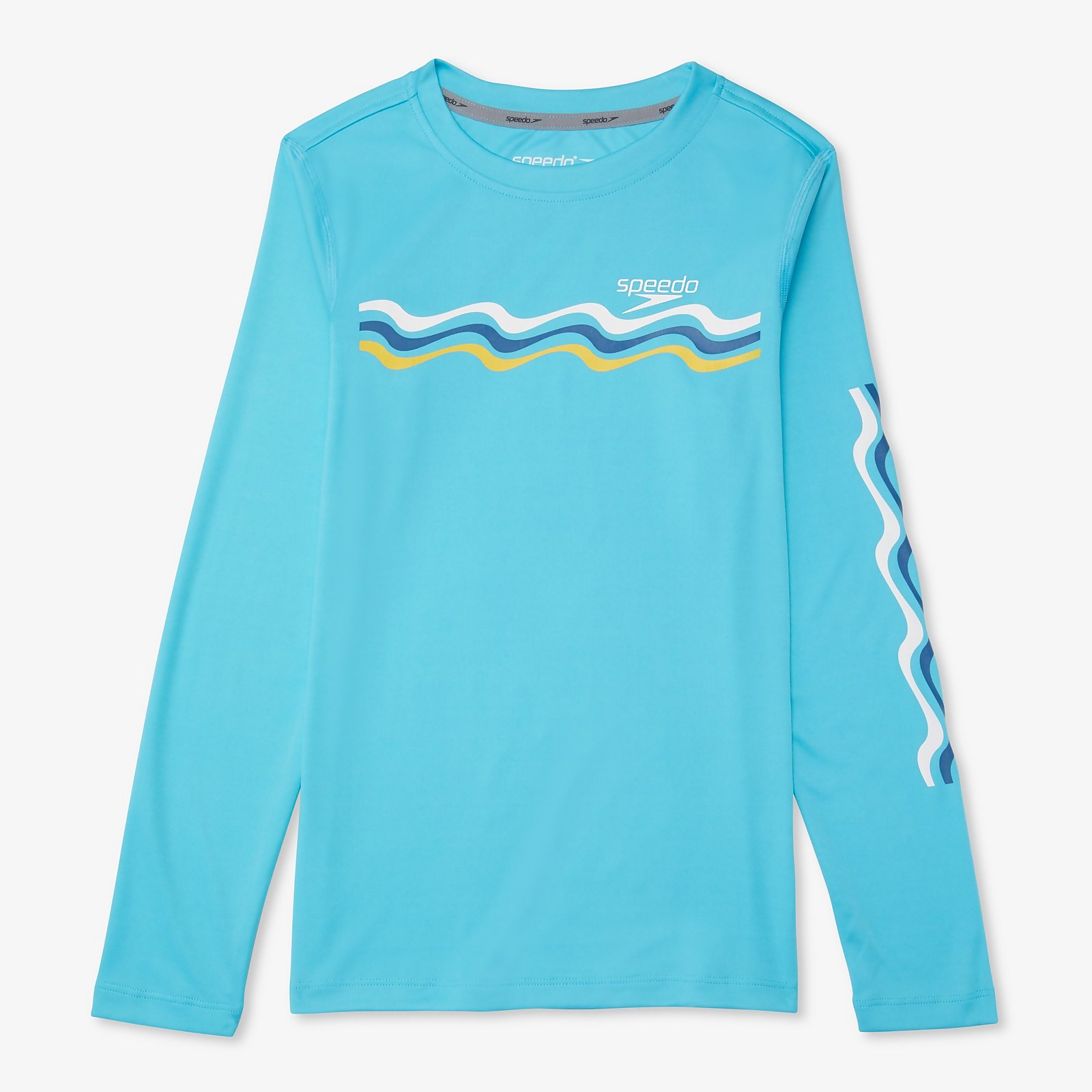 Speedo  Long Sleeve Graphic Swim Shirt - L    : Sky Blue (13247630 5053744949024) photo