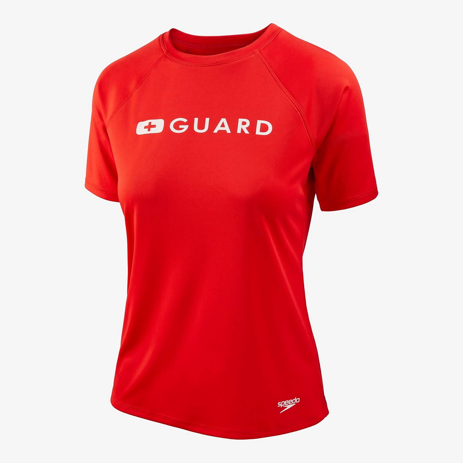 Speedo  Guard Solid Swim Tee - L    : Red