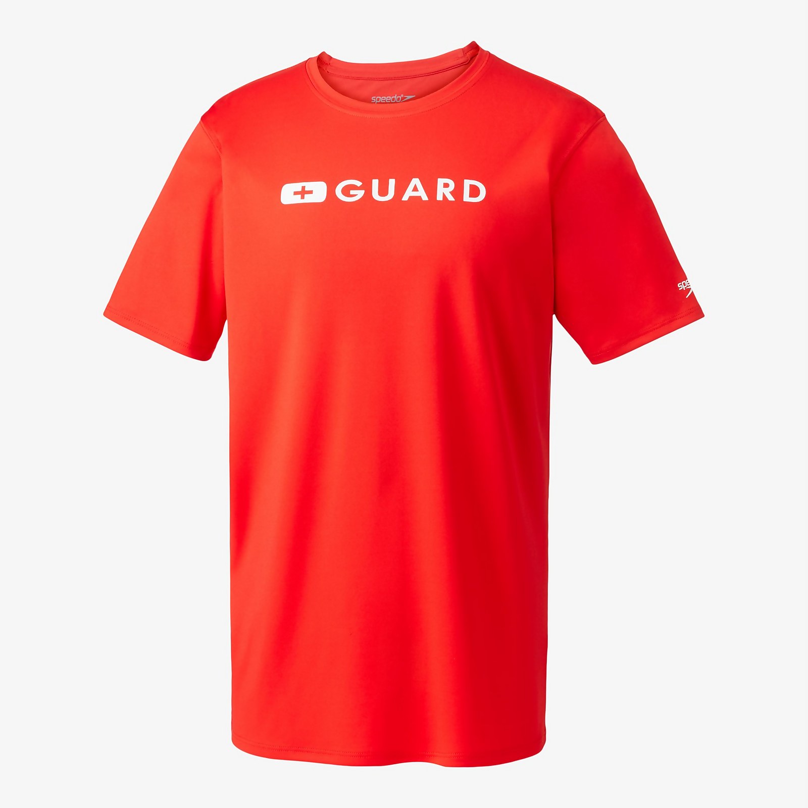 Speedo  Guard New Easy Short Sleeve Tee - L    : Red