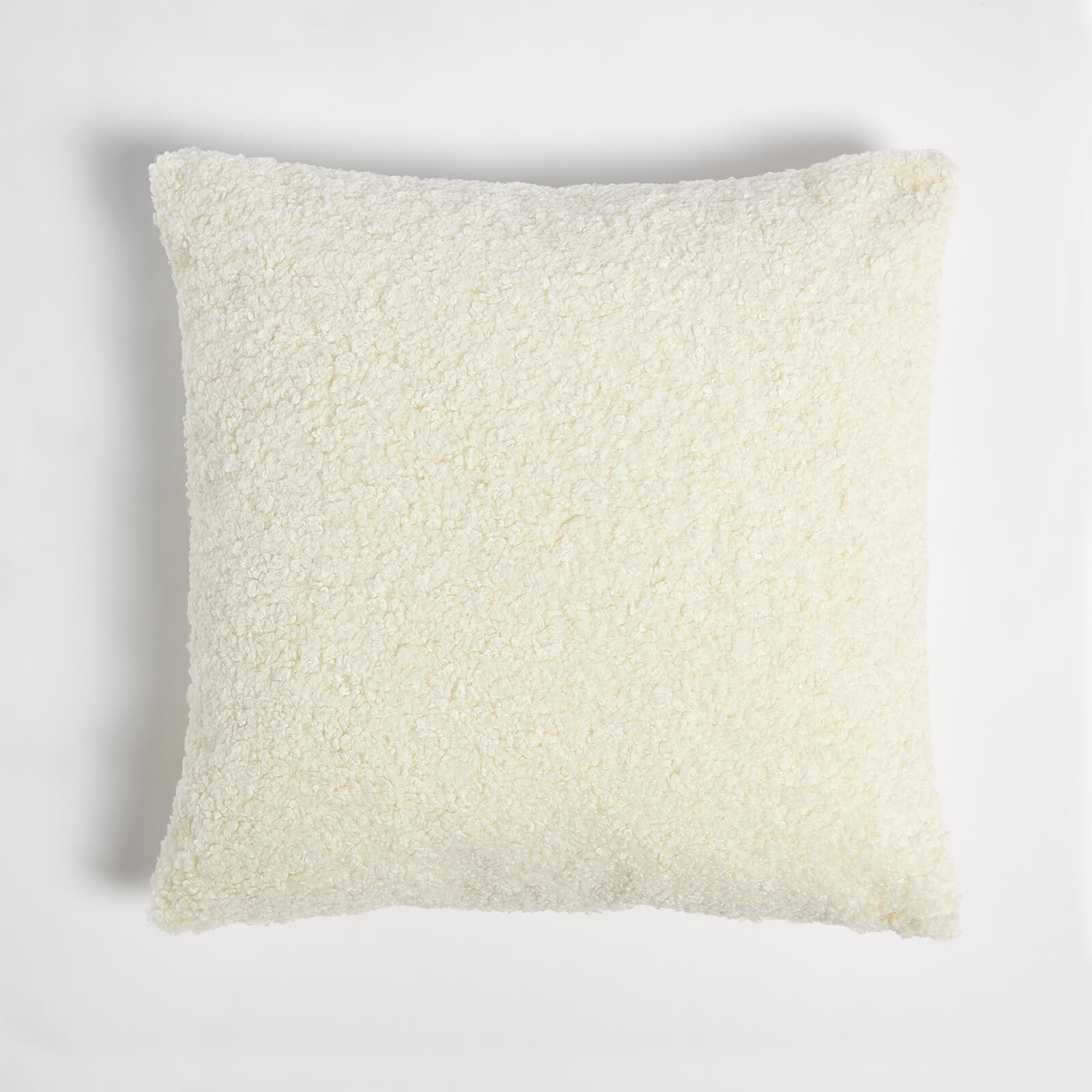in home Faux Sheep Skin Cushion - White - 50x50cm