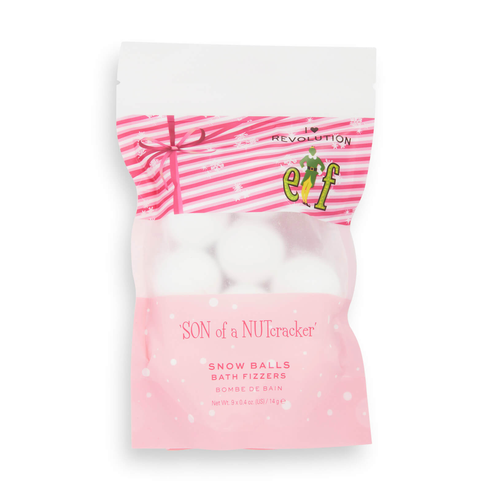 

I Heart Revolution x Elf Candy Cane Bath Fizzers
