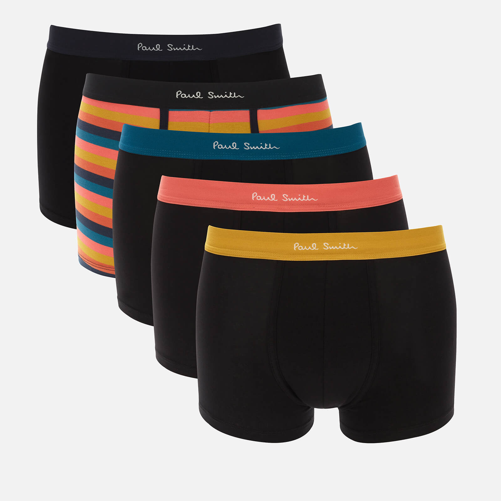 Paul Smith Loungewear Men's 5 Pack Stripe Mix Boxer Shorts - Multi 2