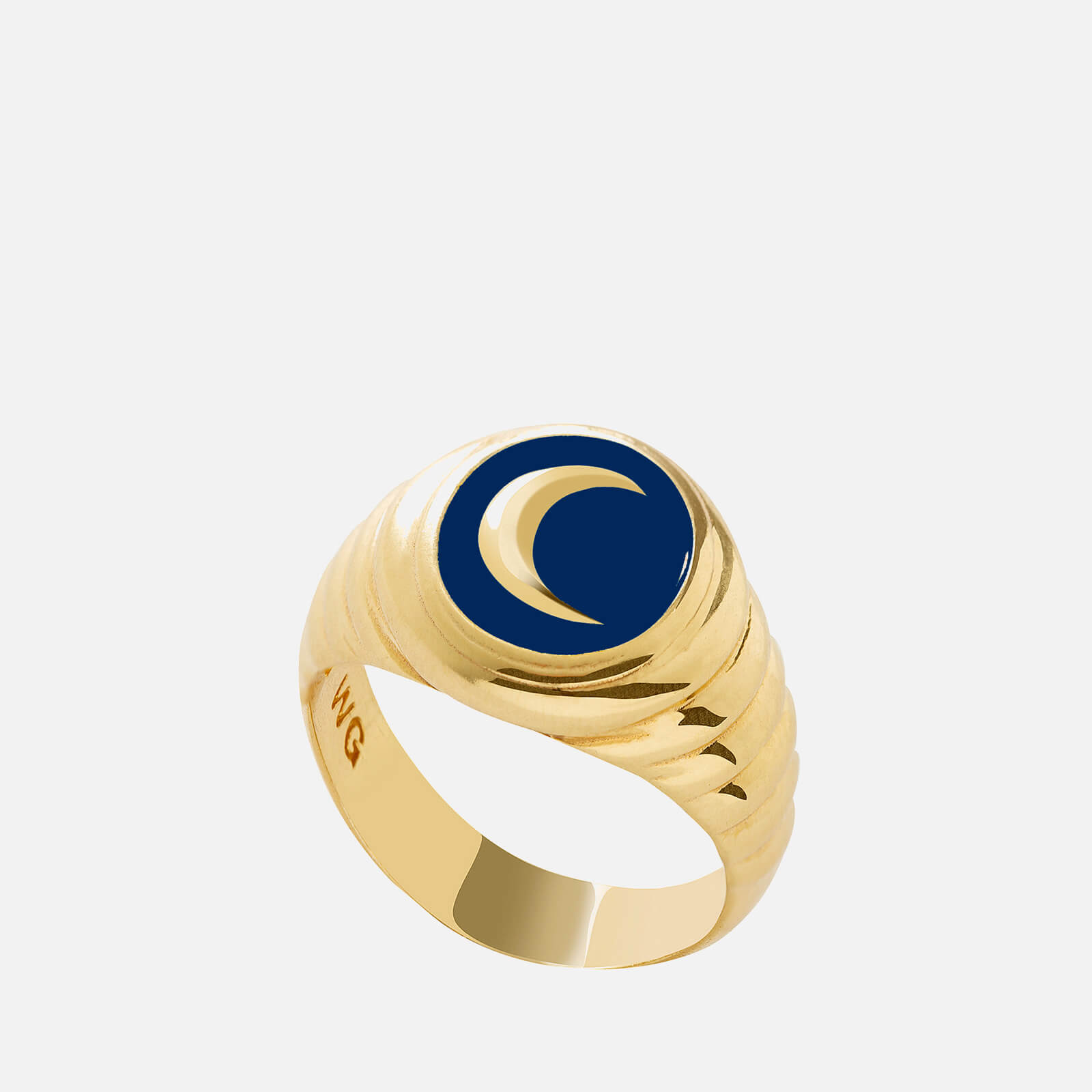 Wilhelmina Garcia Women's Moonchild Ring - Blue - EU 52